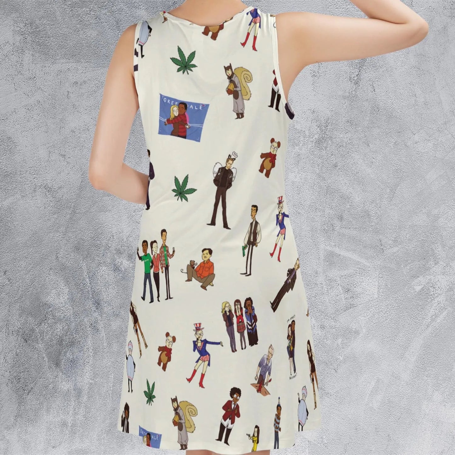 Casual Sleeveless Dress - 8K2UJPKJ