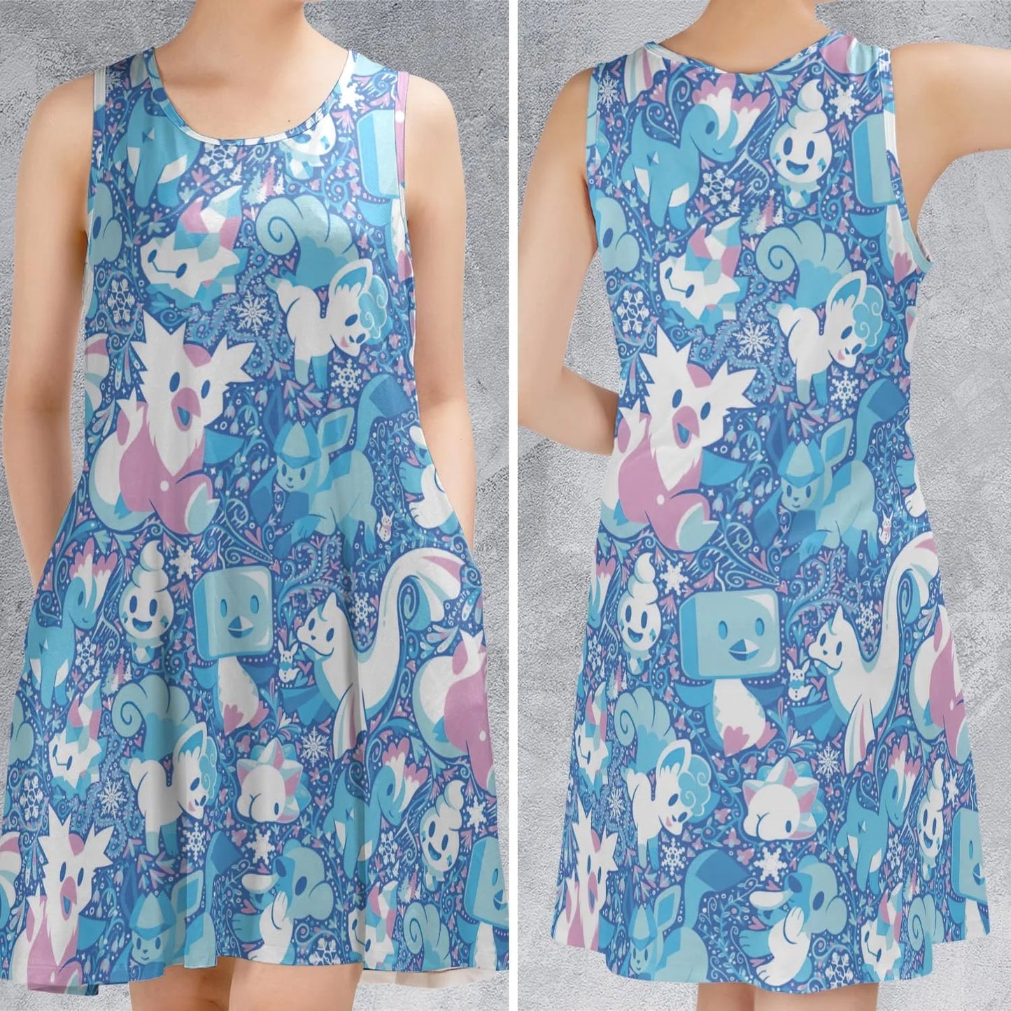 Casual Sleeveless Dress - KJVLSM3Z