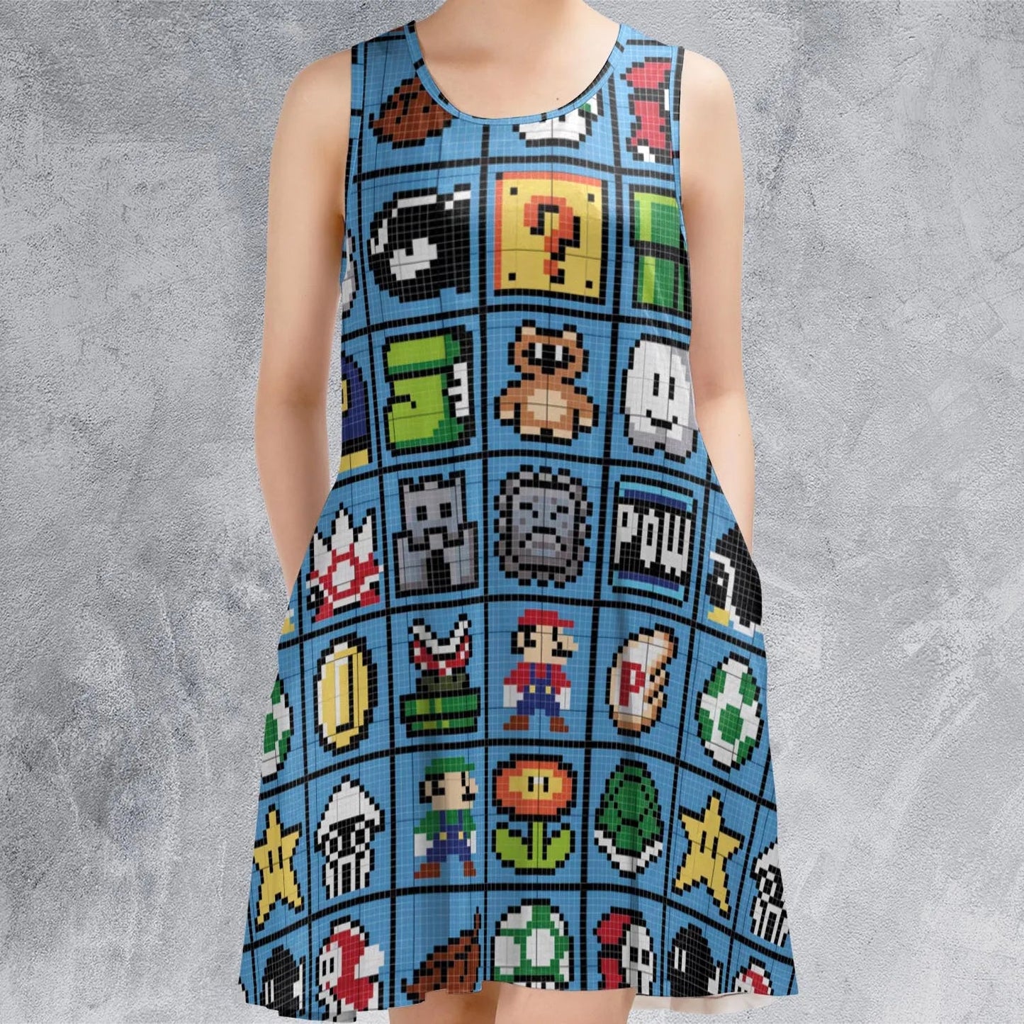 Casual Sleeveless Dress - 9MEQJFFG