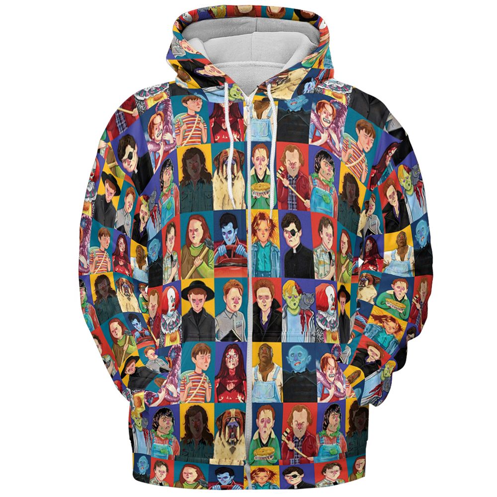 All-over Print Hoodie - EMNQZCVE -  - 3