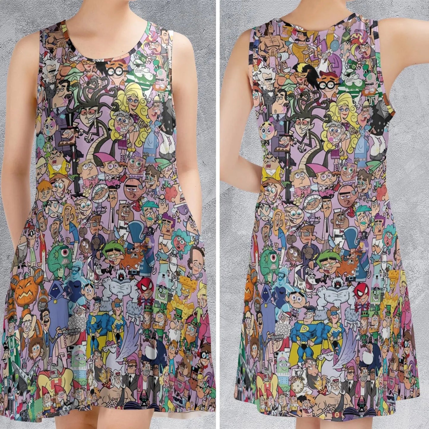 Casual Sleeveless Dress - KT2HSGAK