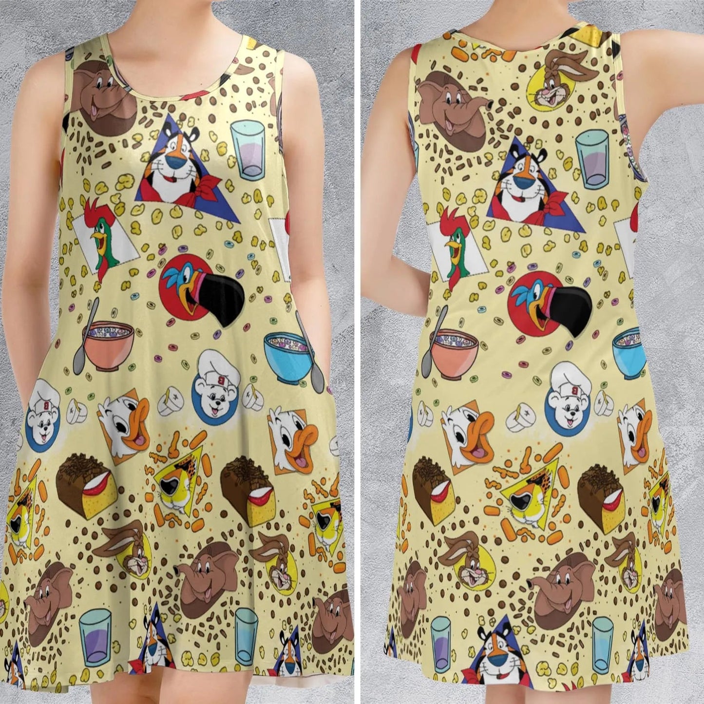Casual Sleeveless Dress - MCJXUJMP
