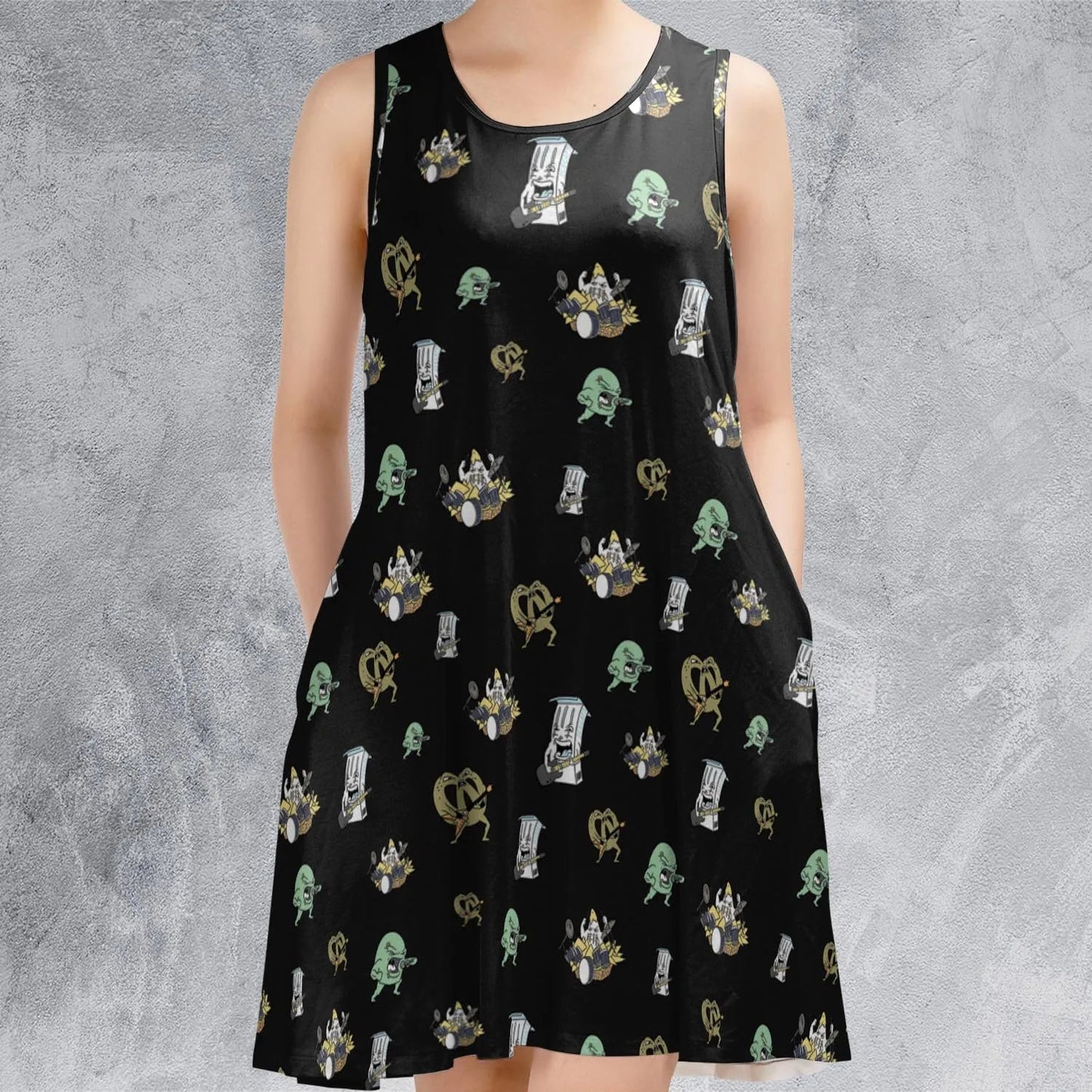 Casual Sleeveless Dress - BR9Z5WZJ