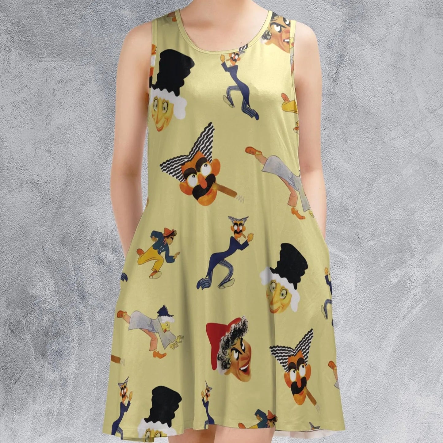 Casual Sleeveless Dress - XSZ7EFZM