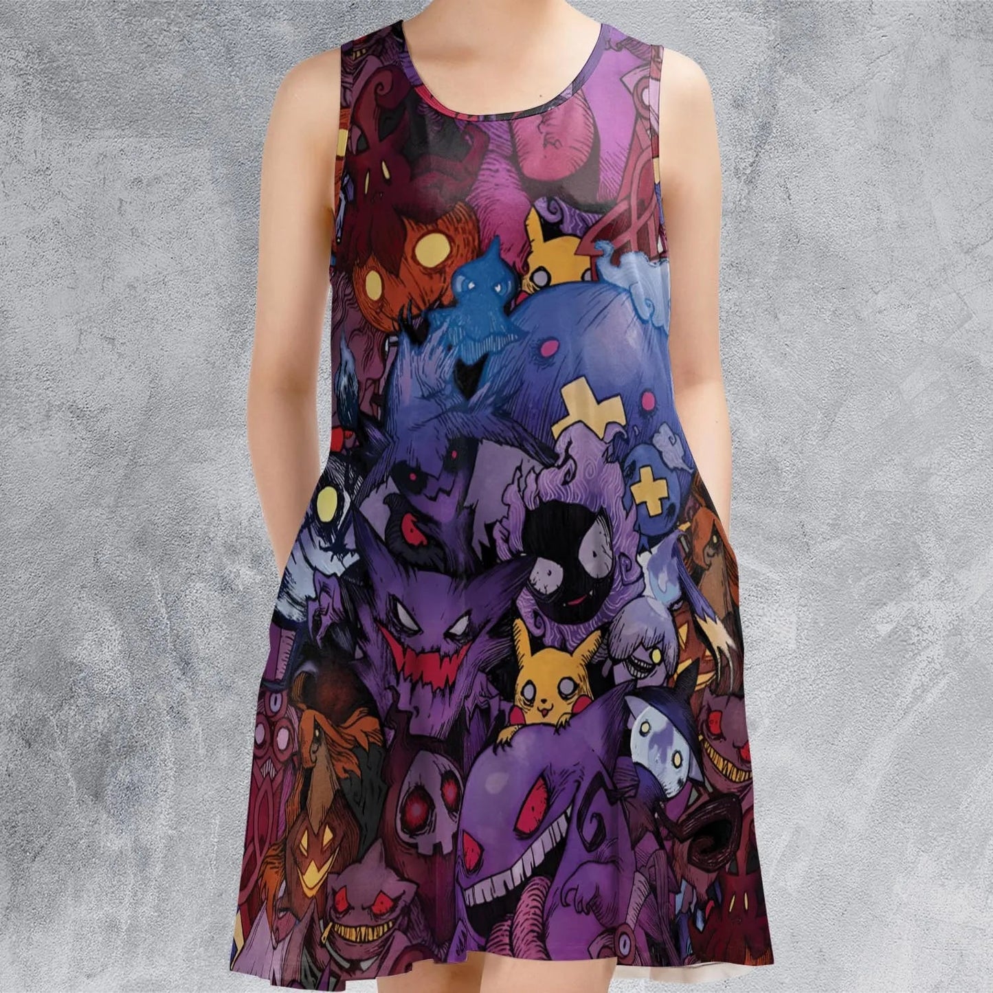 Casual Sleeveless Dress - WCUUQMPX