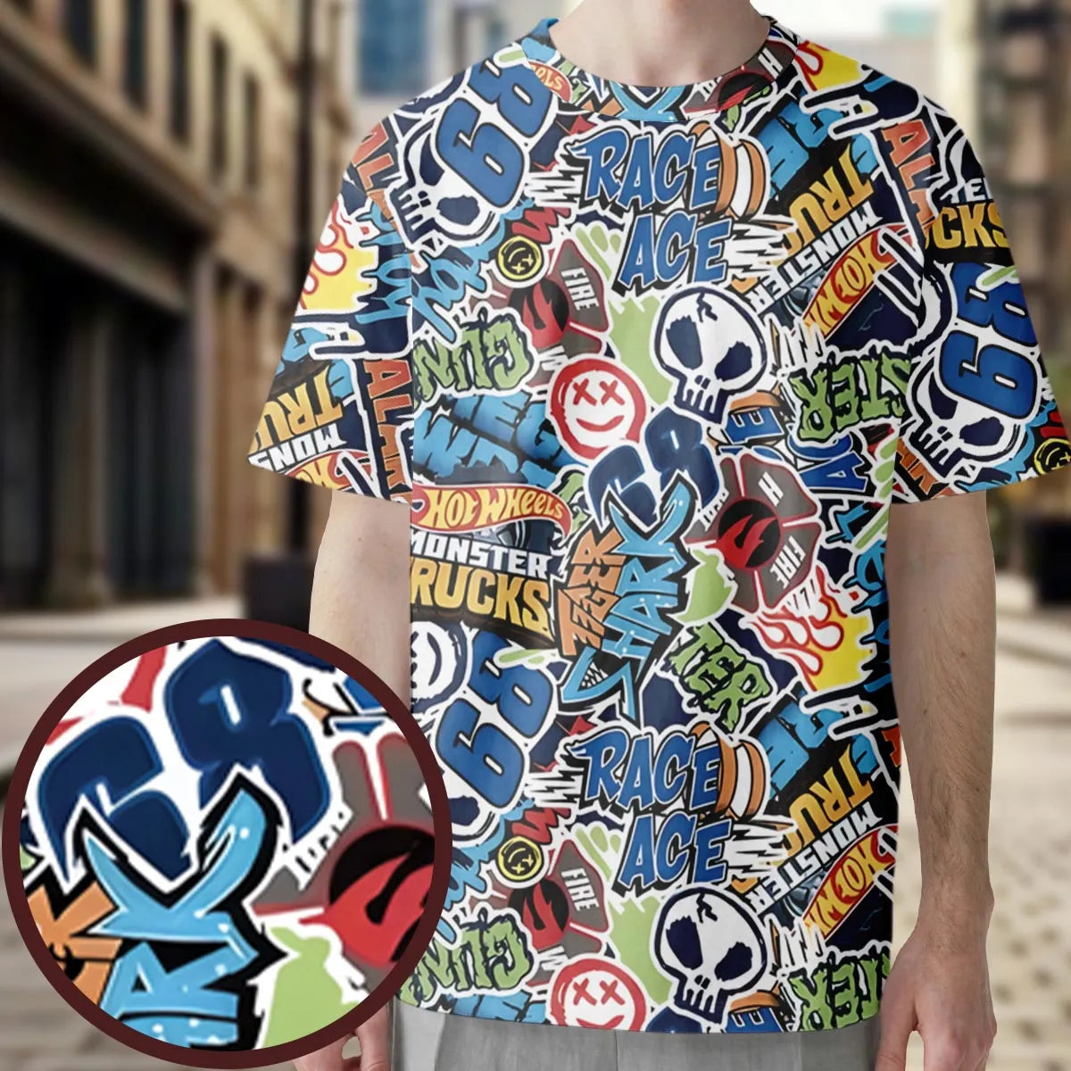 Full Print T-Shirt - YVZXW98P