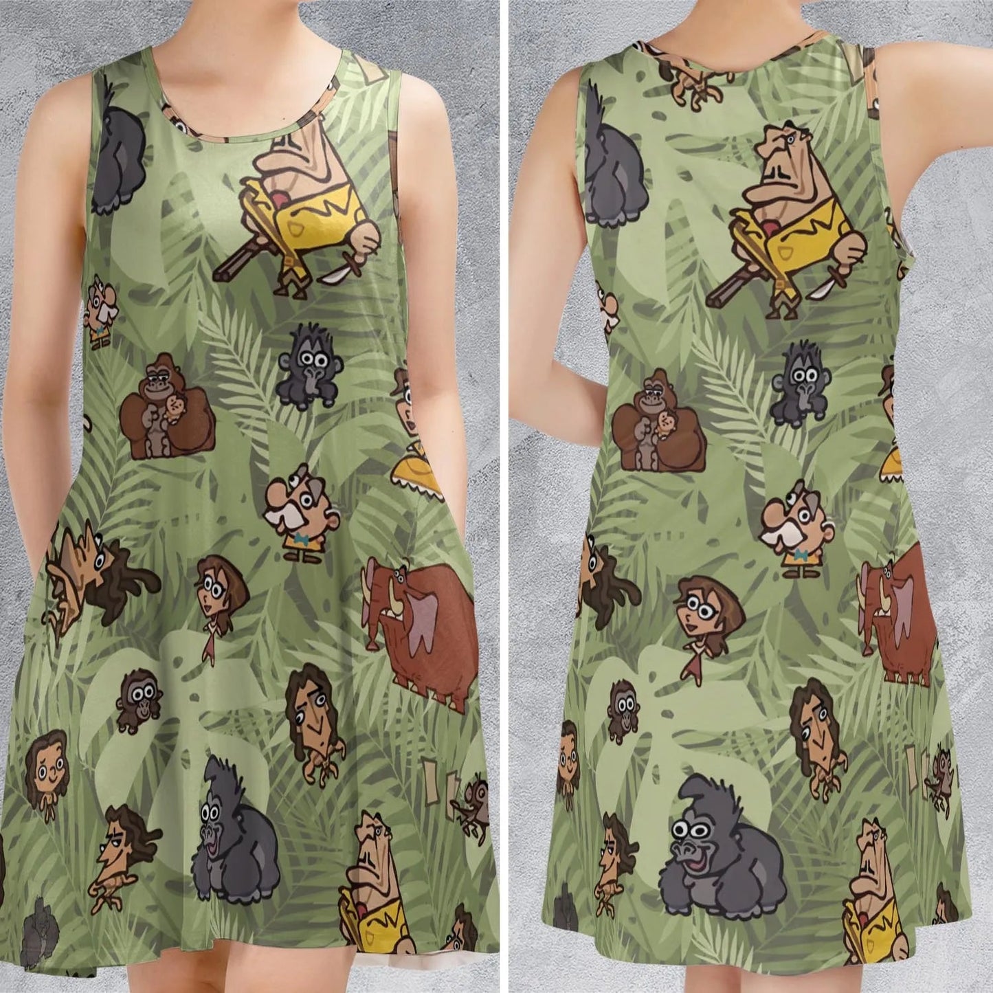 Casual Sleeveless Dress - M85LVQFZ