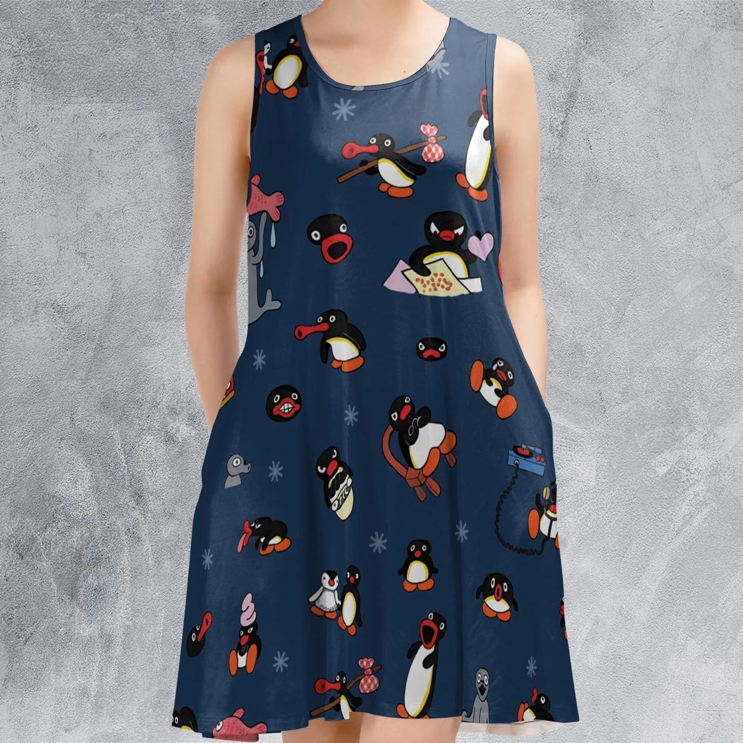 Casual Sleeveless Dress - A7W9RHYT