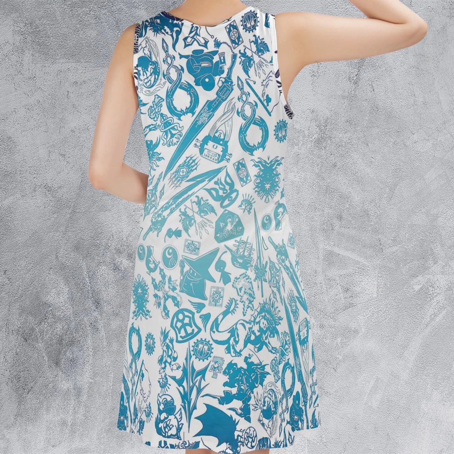 Casual Sleeveless Dress - 7A66P26X