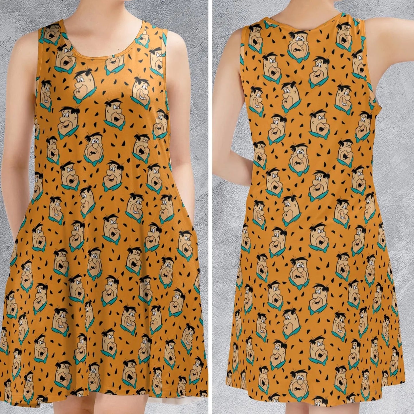 Casual Sleeveless Dress - G4M14V16