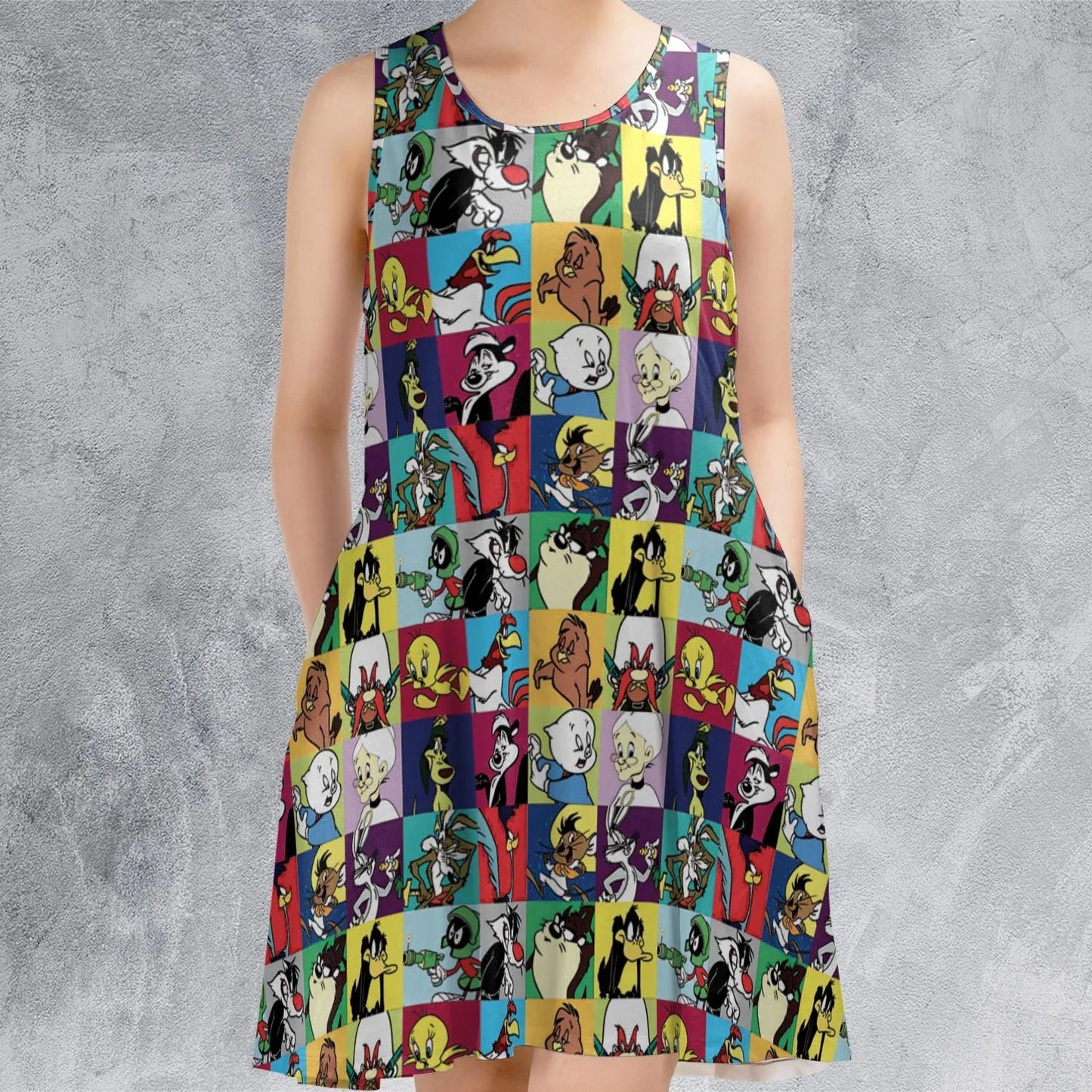 Casual Sleeveless Dress - 4UQVC5YP