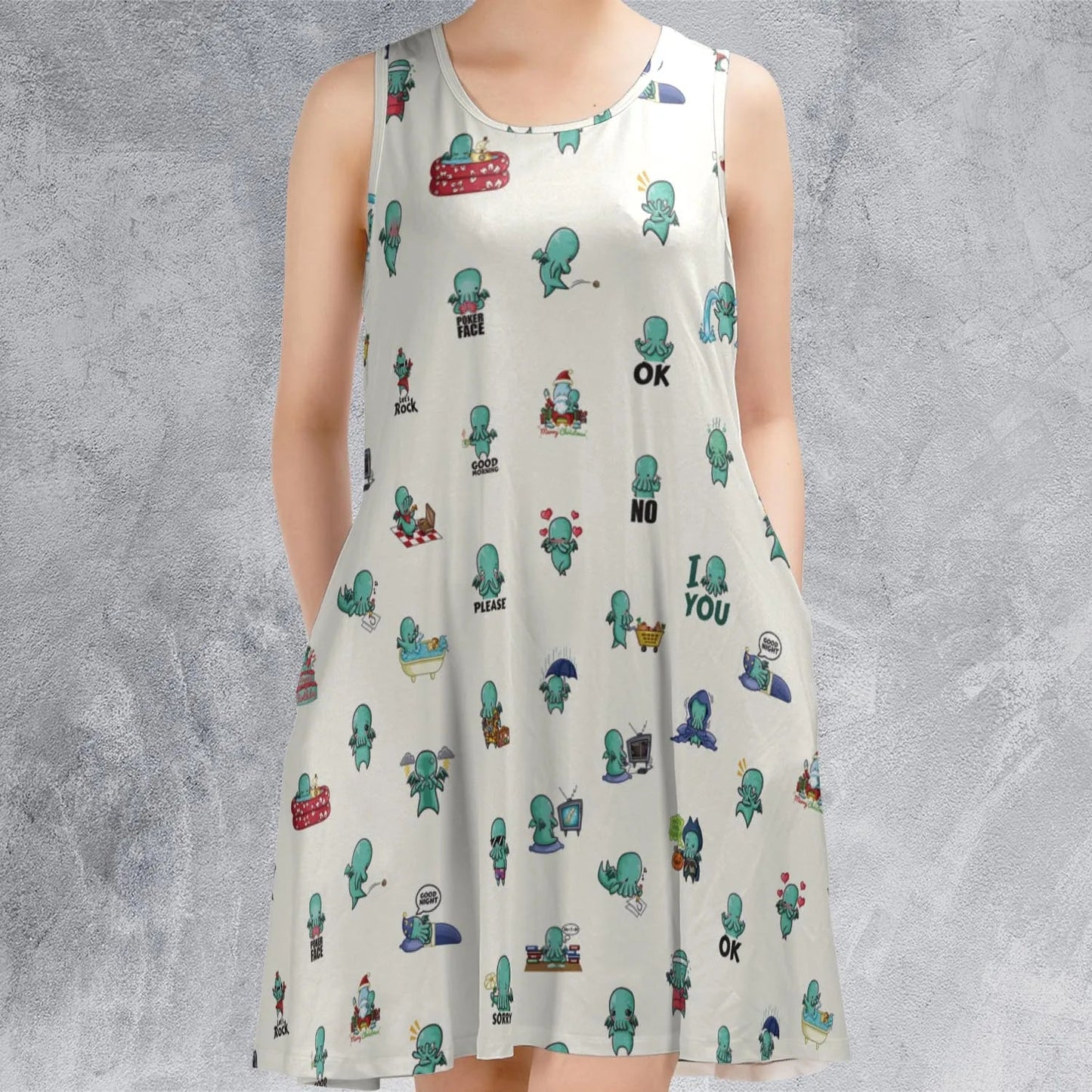 Casual Sleeveless Dress - Q9ZQ8ULP