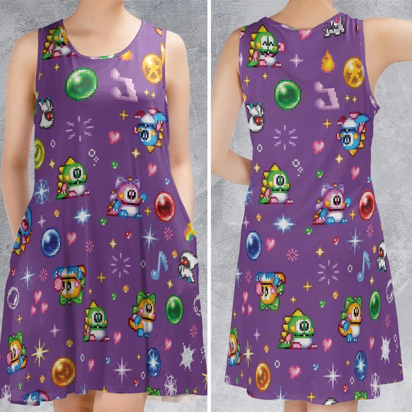 Casual Sleeveless Dress - TT9FK8BY