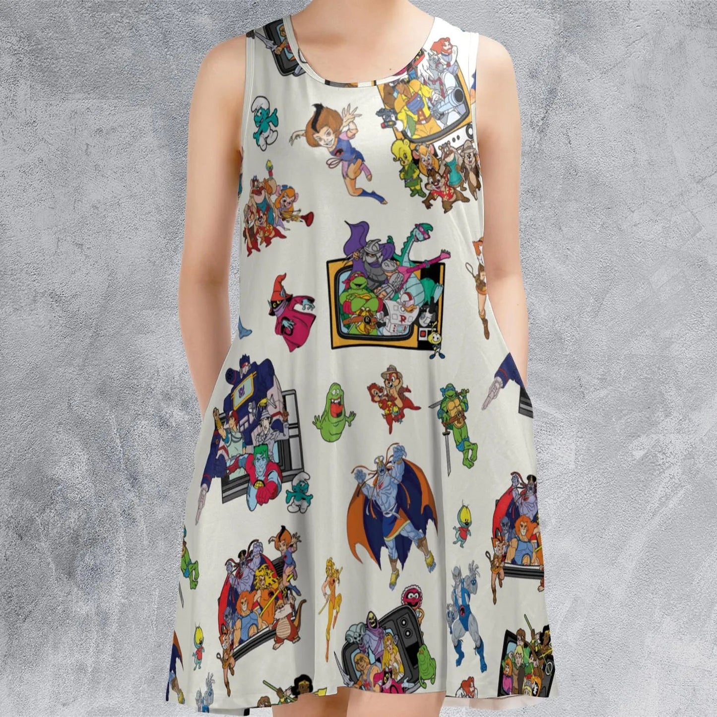 Casual Sleeveless Dress - 66K95S3Y