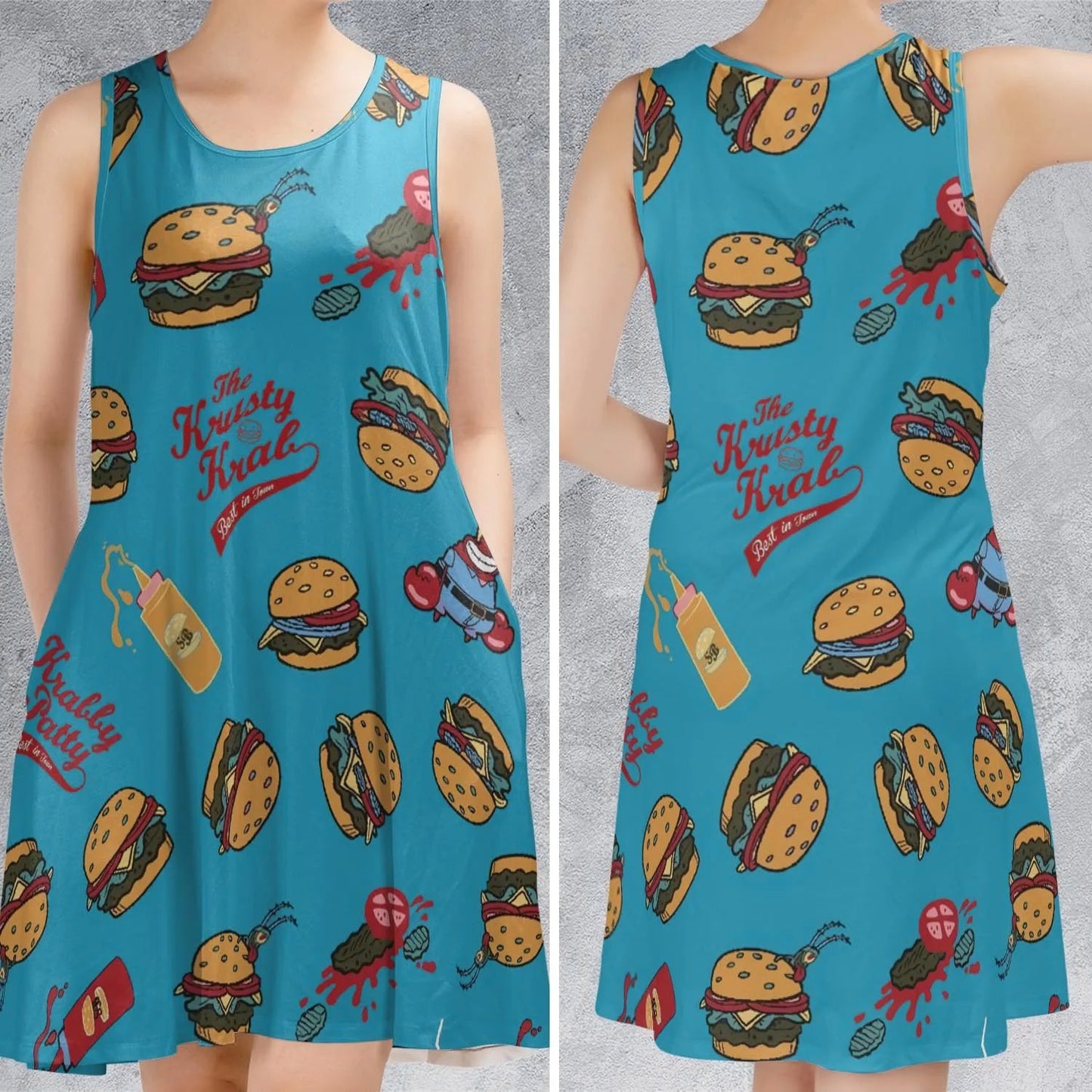 Casual Sleeveless Dress - F4D6GVA3