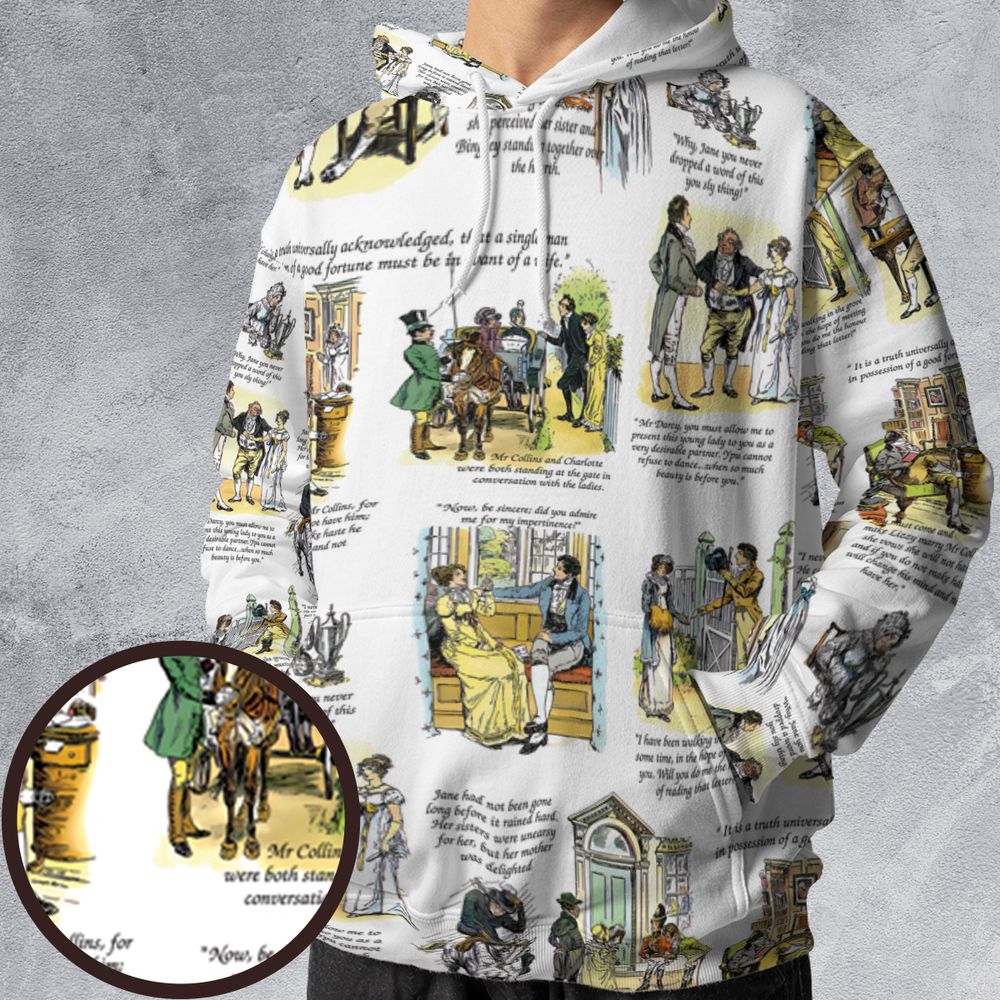 All-over Print Hoodie - HK73DL28 -  - 1