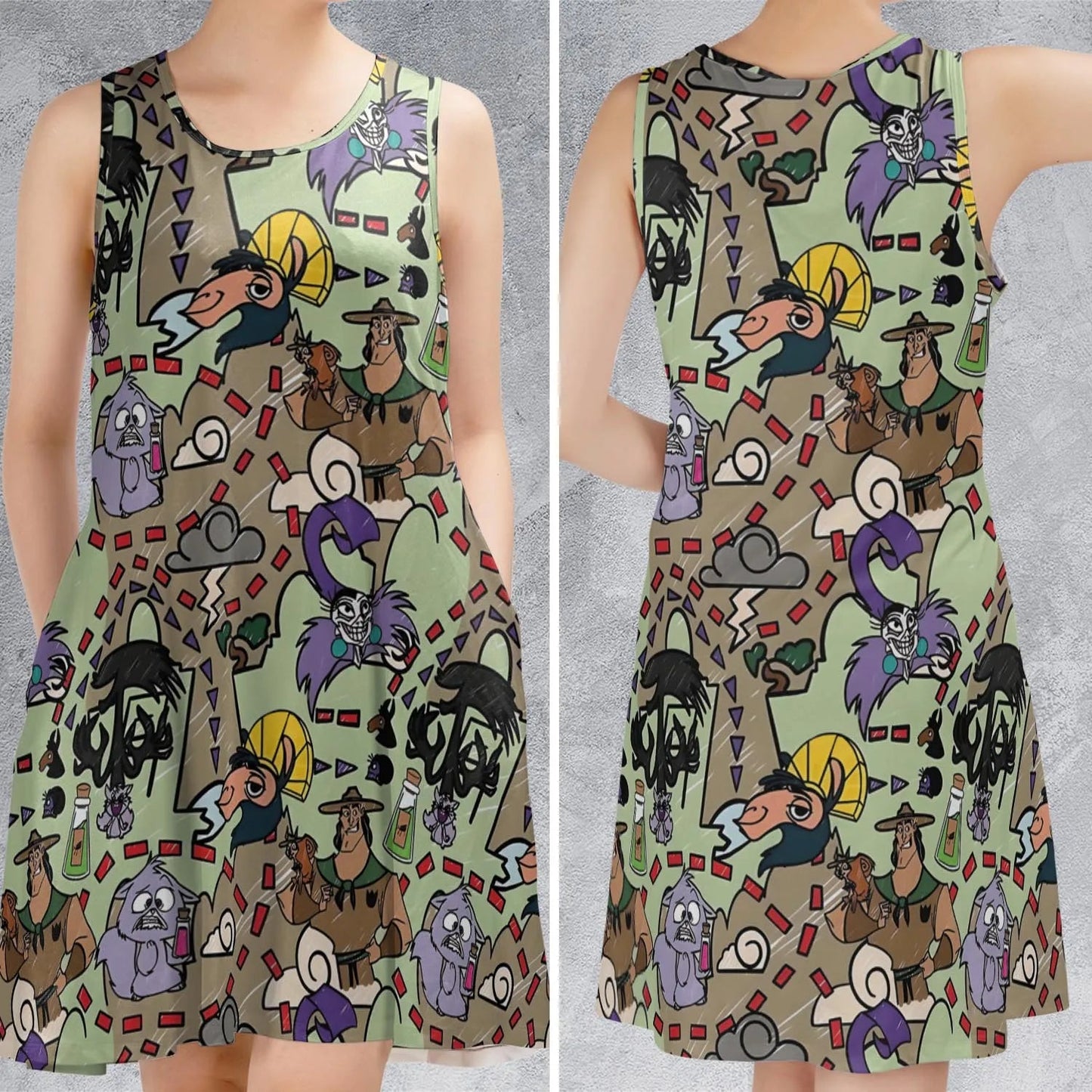 Casual Sleeveless Dress - ZFLVNNXE