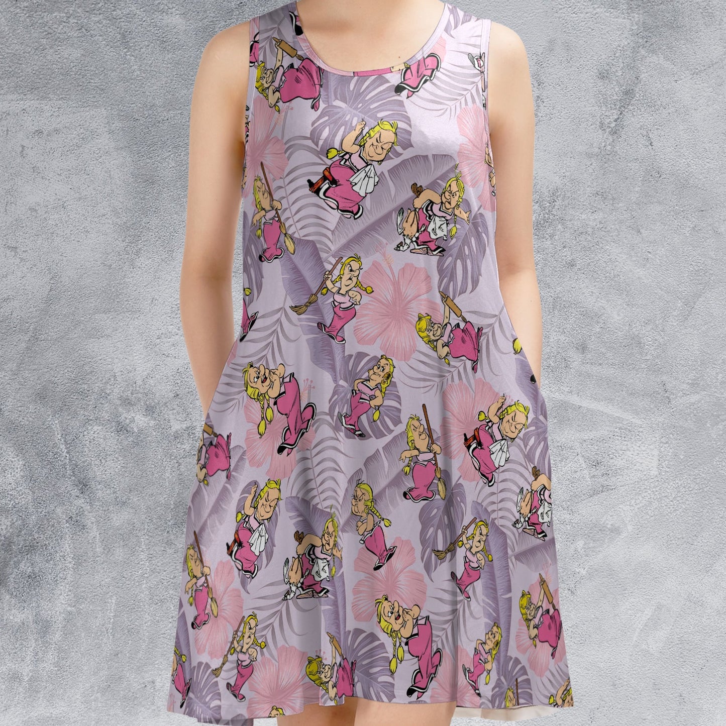 Casual Sleeveless Dress - UZ4L8JC7