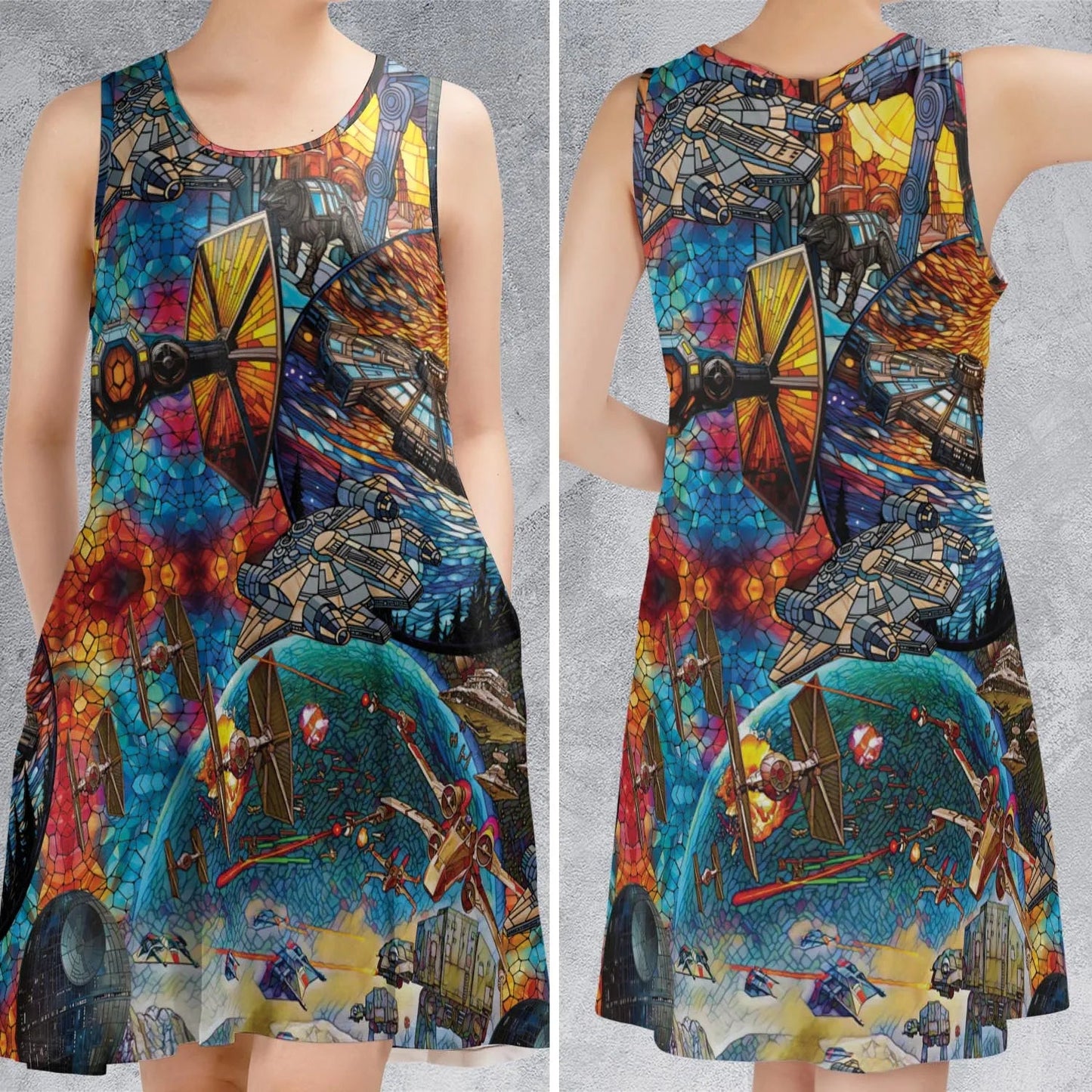 Casual Sleeveless Dress - GY2W7V9Q