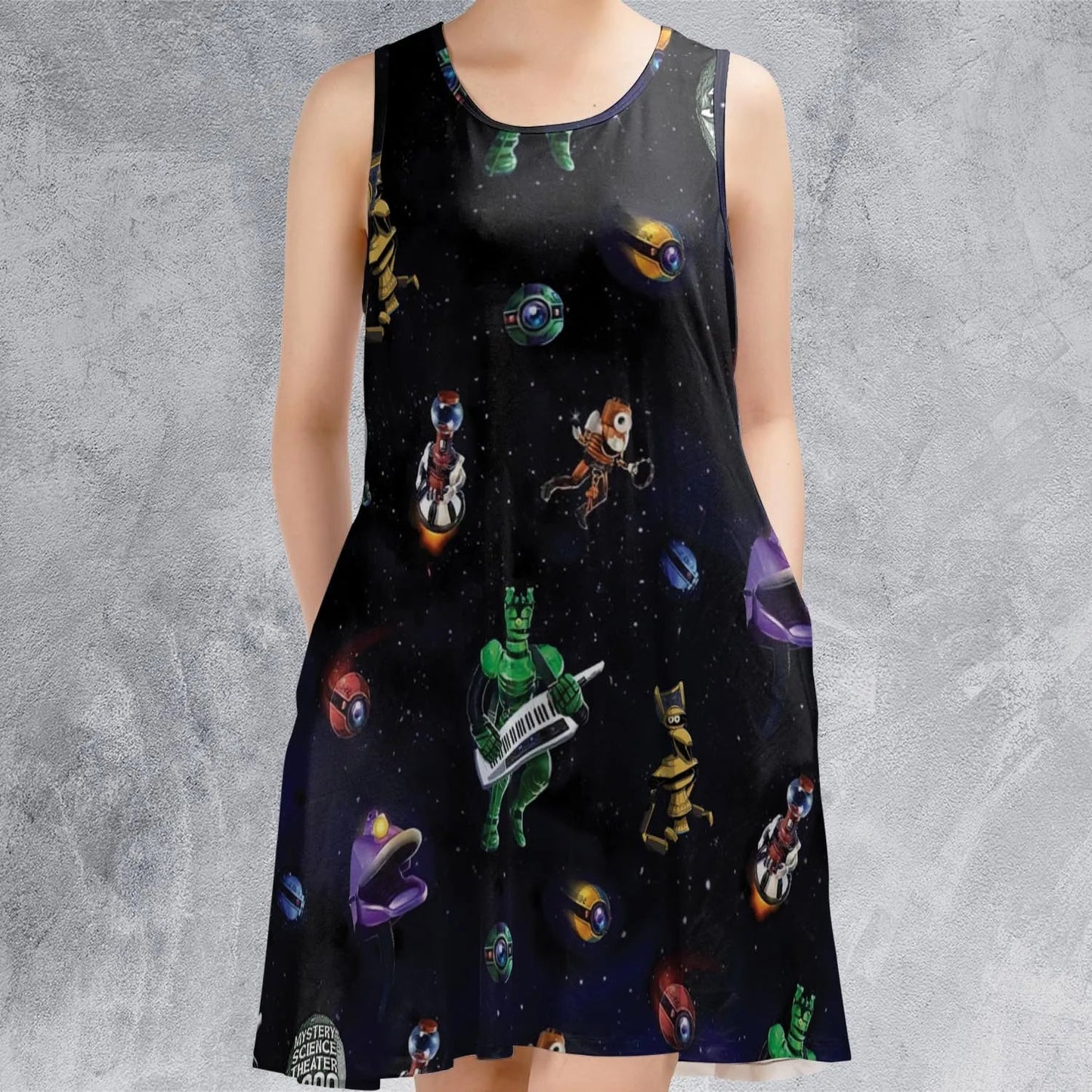 Casual Sleeveless Dress - 8SNR2TBM