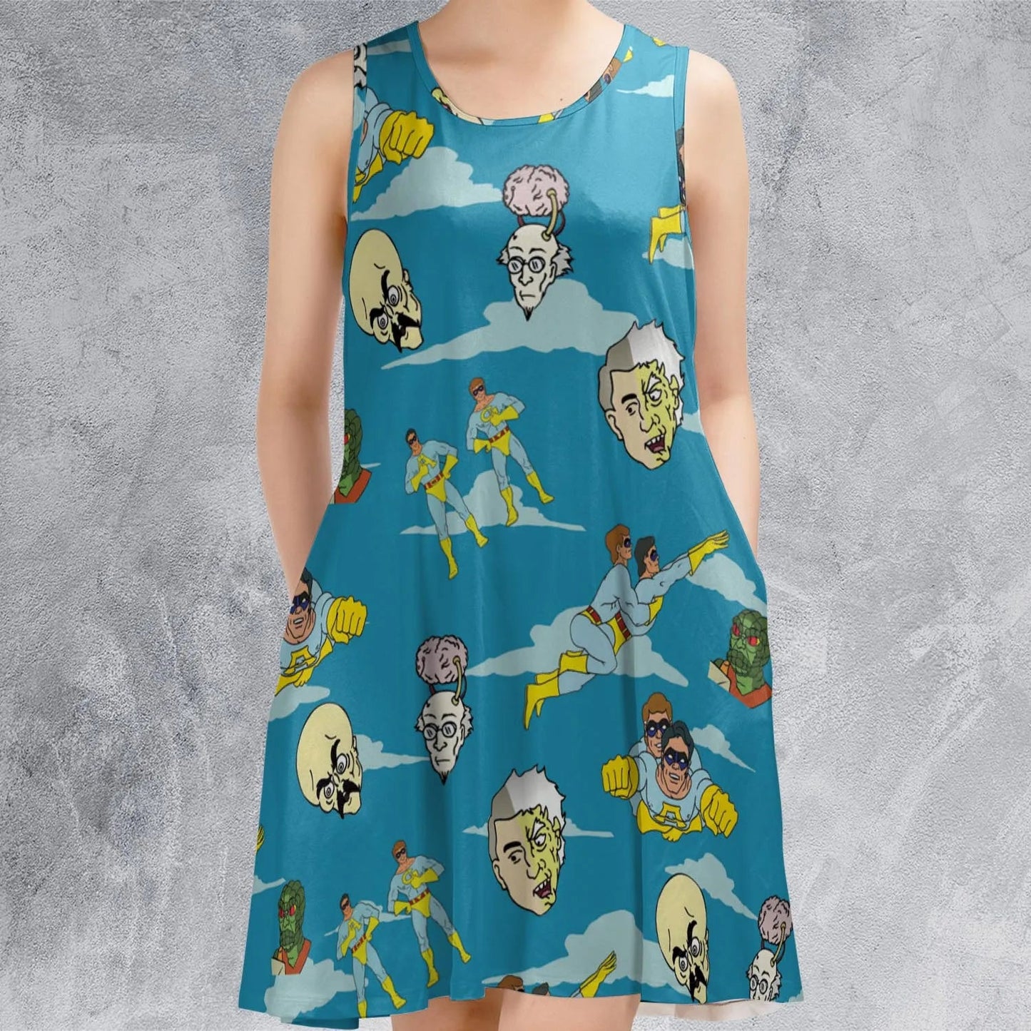 Casual Sleeveless Dress - 2DFL3TEN