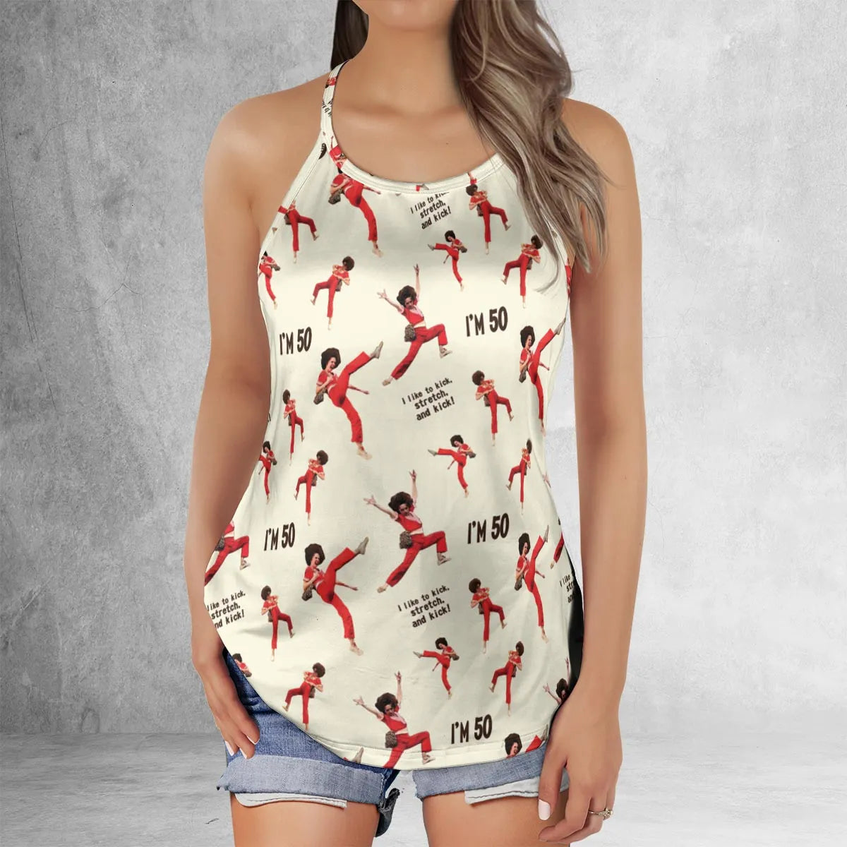 Lattice Back Tank Top - WRRW6YJZ