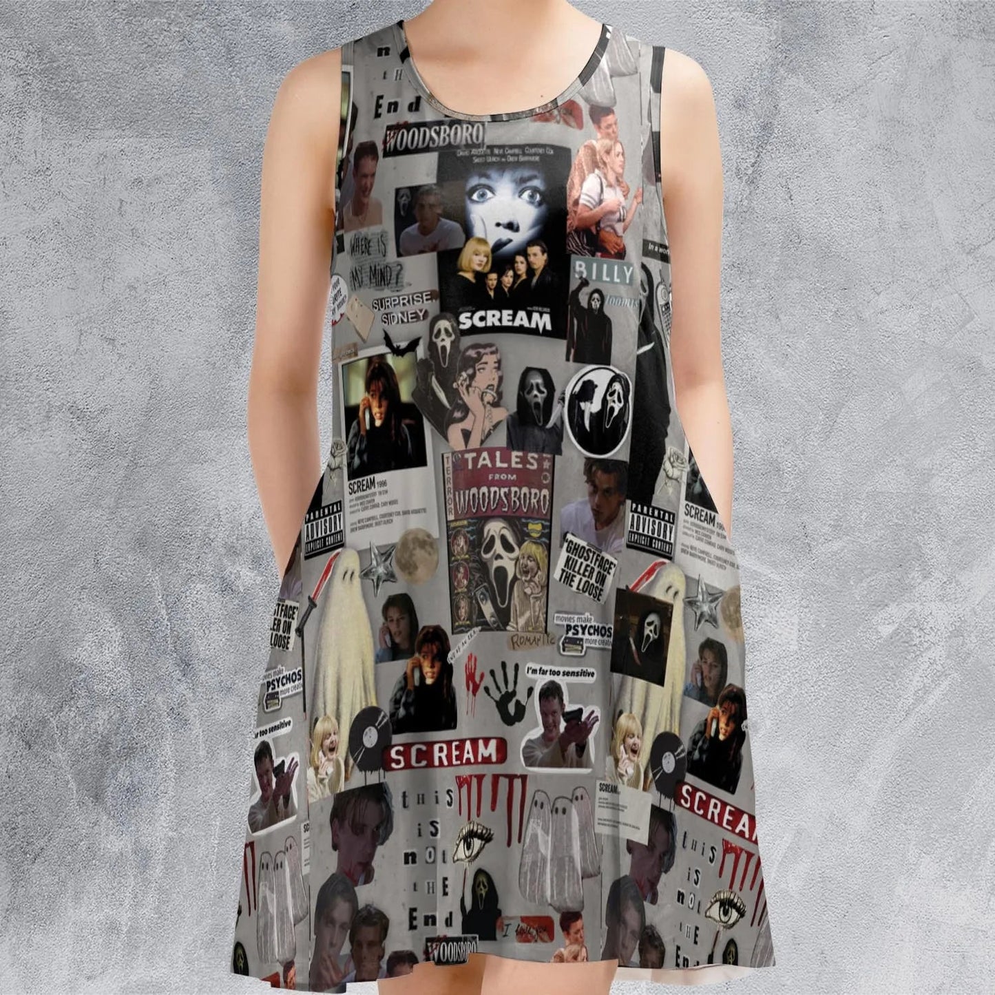 Casual Sleeveless Dress - 7GZ3PLKC
