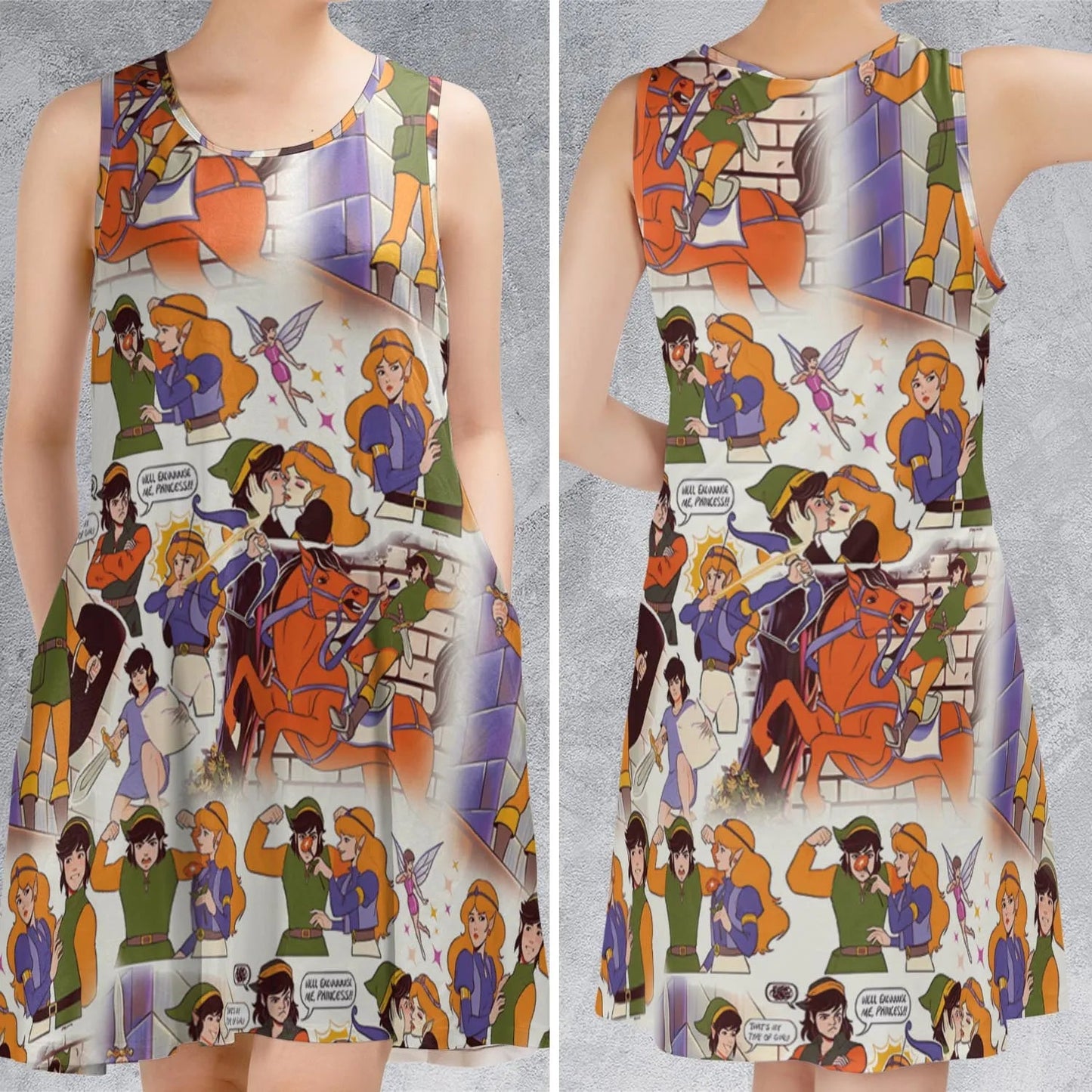 Casual Sleeveless Dress - P8PSSDY3