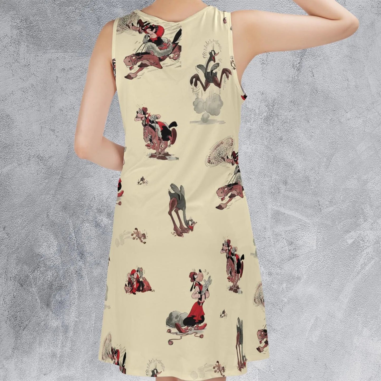 Casual Sleeveless Dress - VPUEUYK8