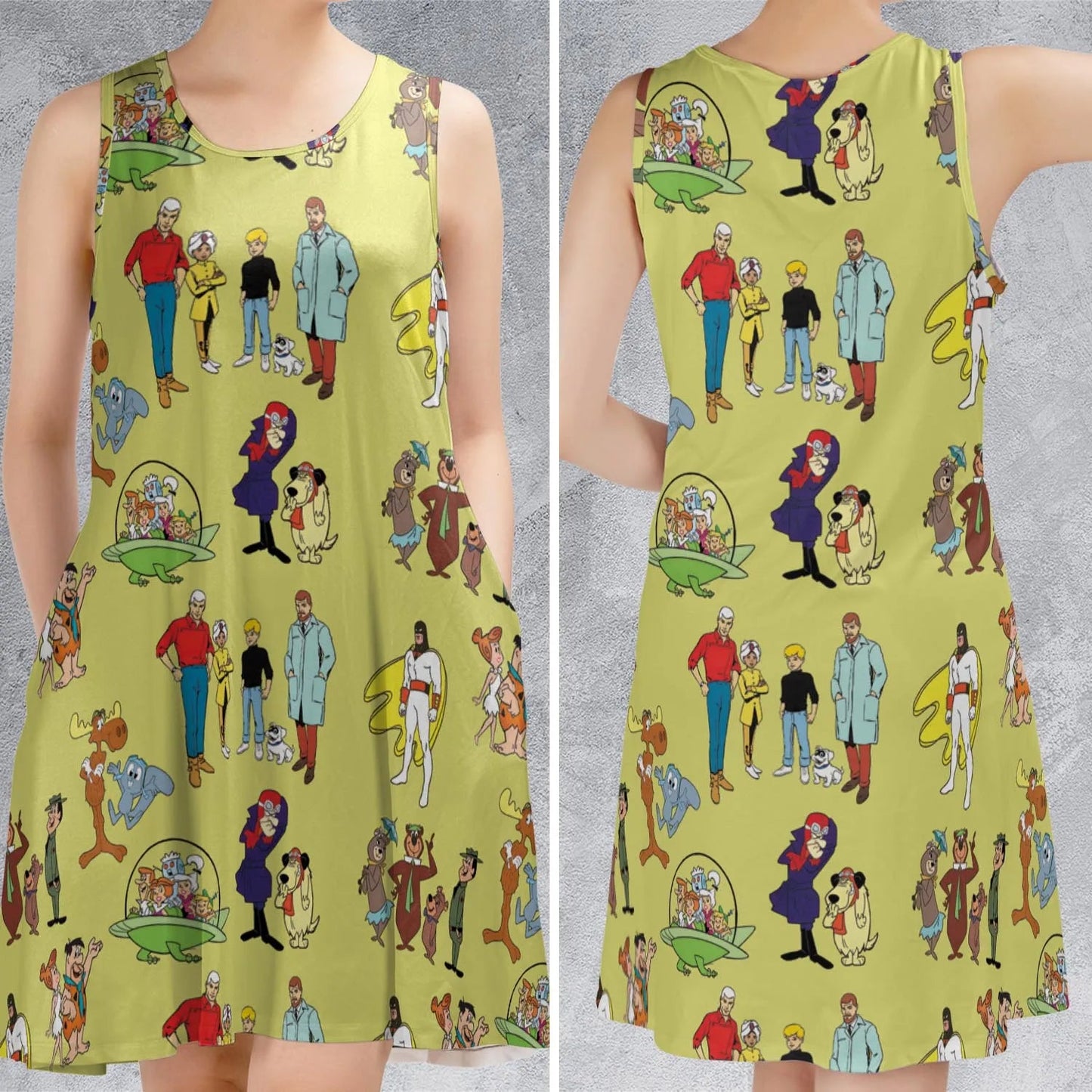 Casual Sleeveless Dress - YY1AU2LB