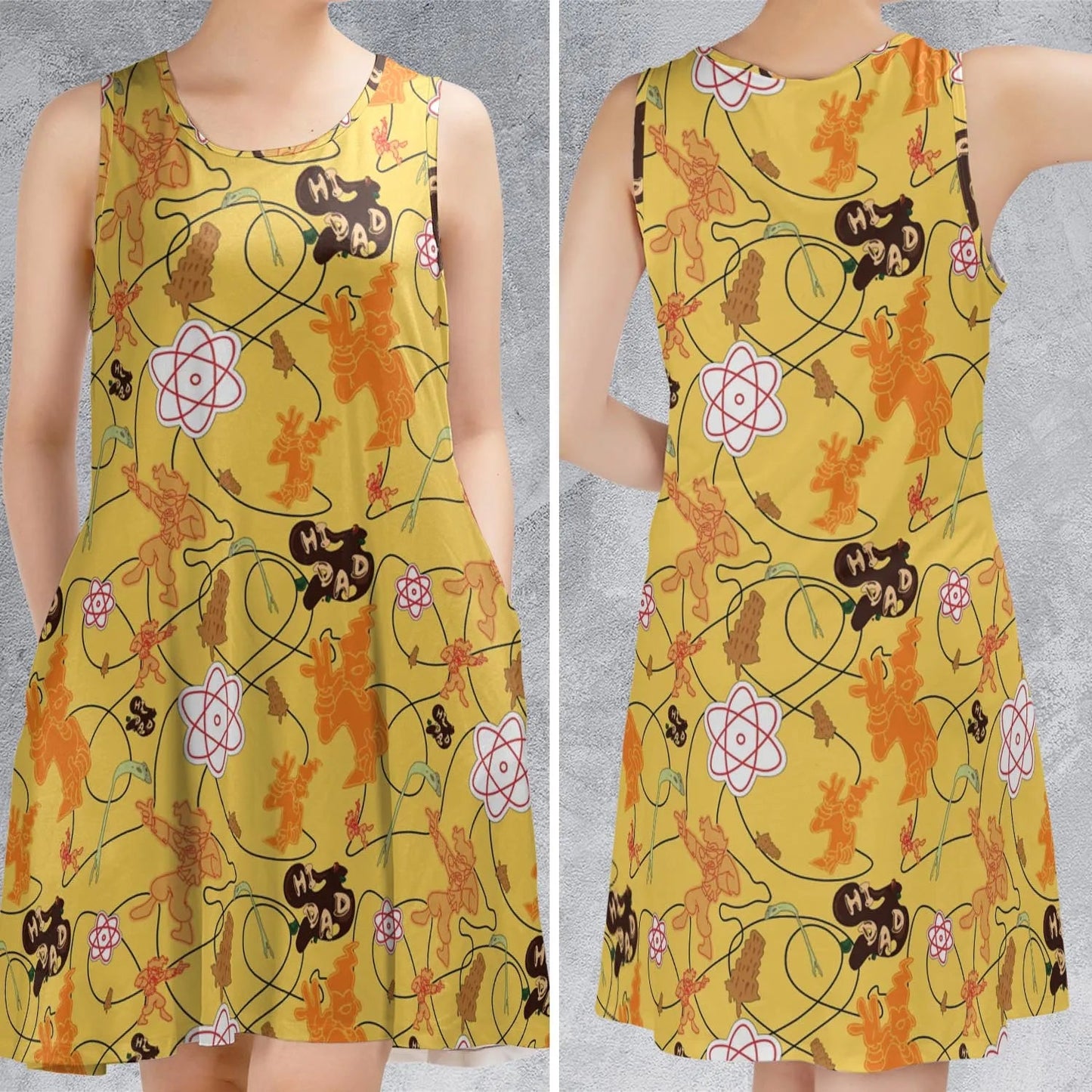 Casual Sleeveless Dress - KP7Q8BGC