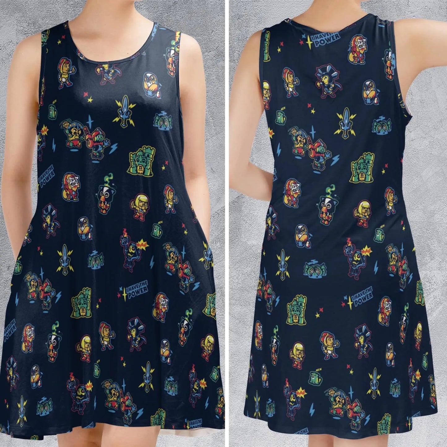 Casual Sleeveless Dress - HR98J52H