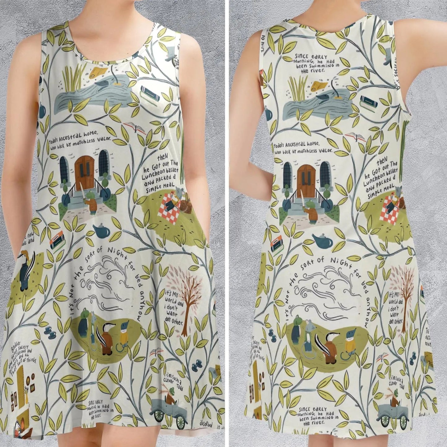 Casual Sleeveless Dress - VNAZ1YEQ