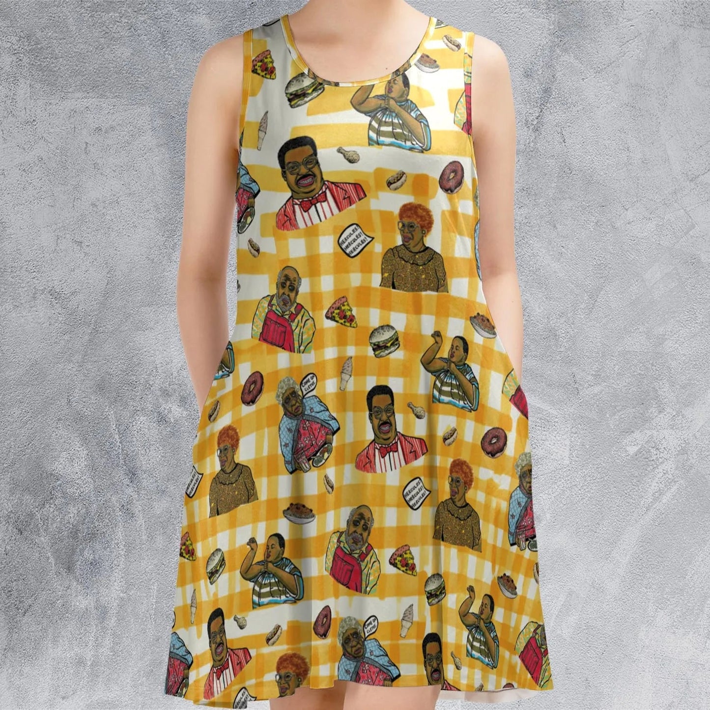 Casual Sleeveless Dress - YA7HJ9UC
