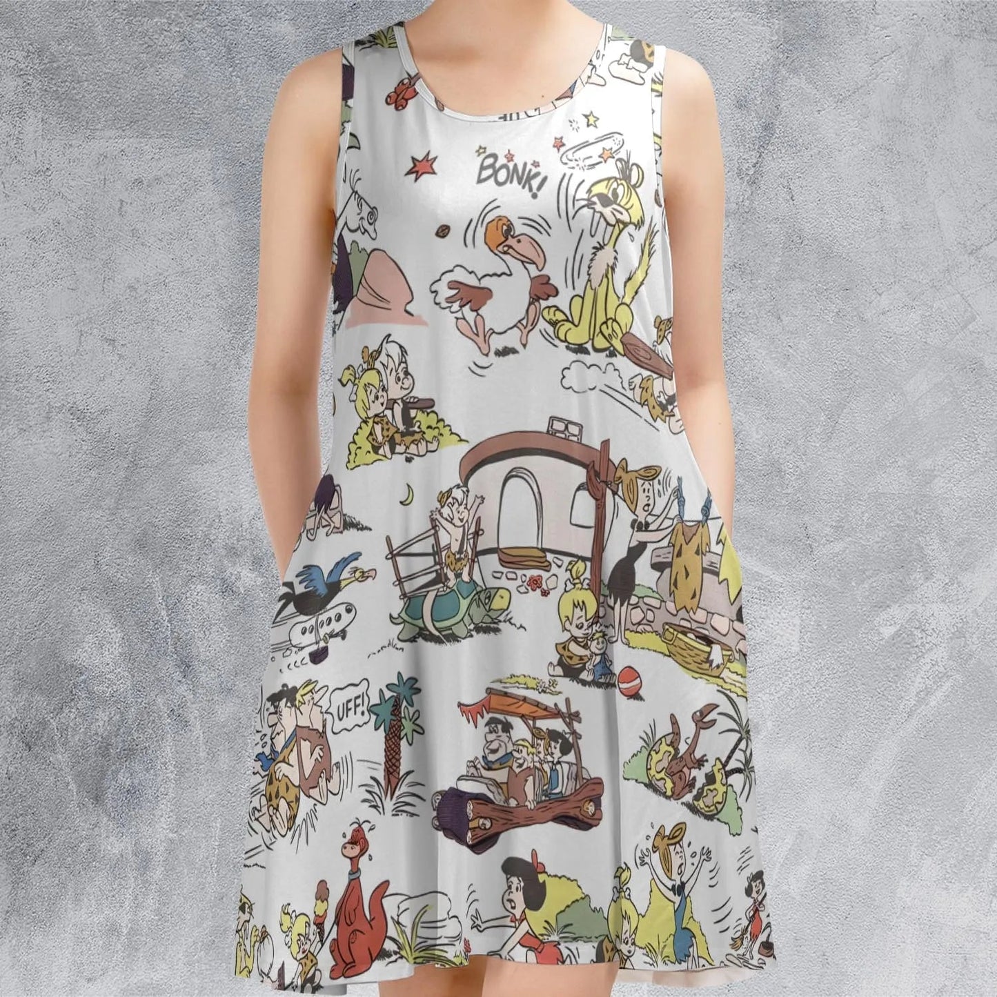 Casual Sleeveless Dress - 5D8H7MDE