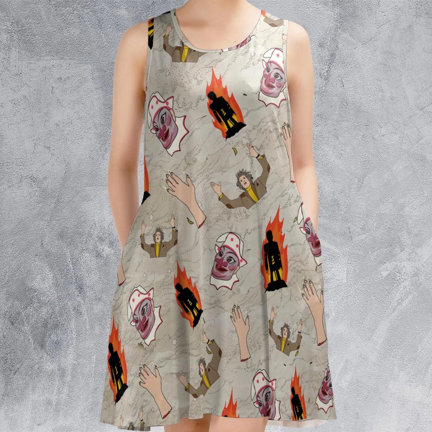 Casual Sleeveless Dress - SRLZNJQ6