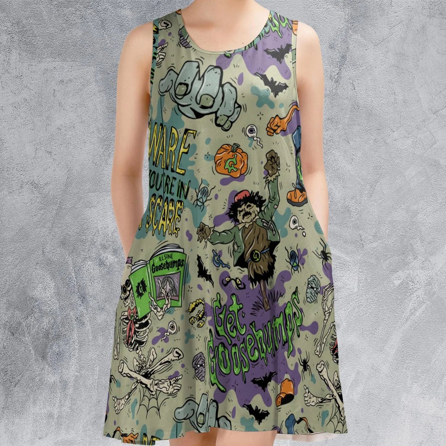 Casual Sleeveless Dress - 2Y6TRZHL