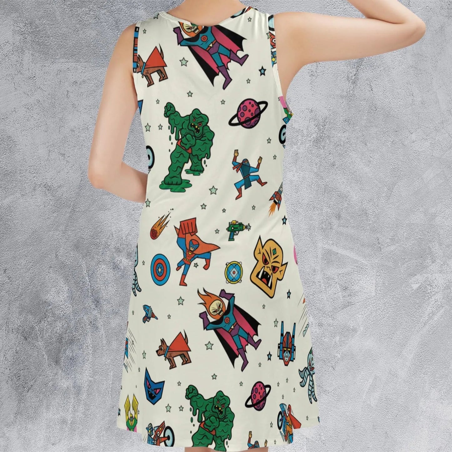 Casual Sleeveless Dress - YQAT5HZQ