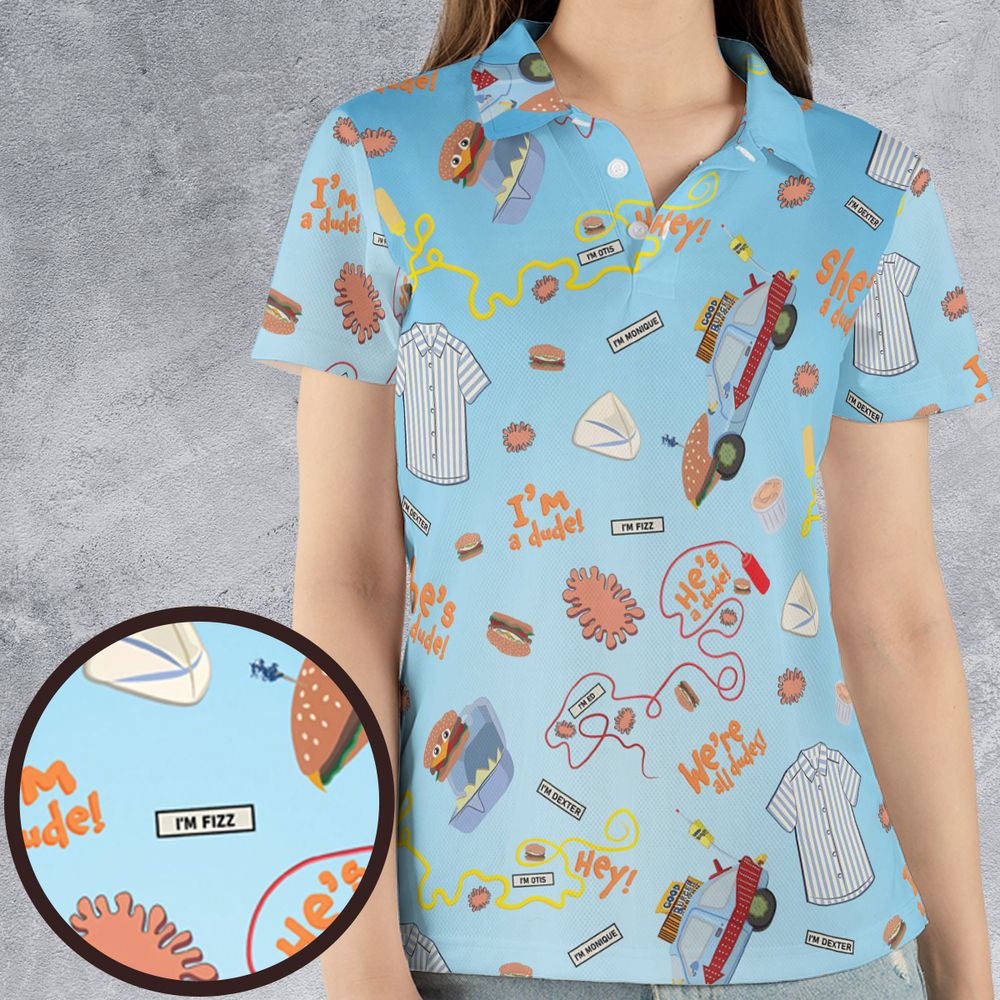 AOP Men/Women Polo Shirt - T1YPTNNC -  - 4