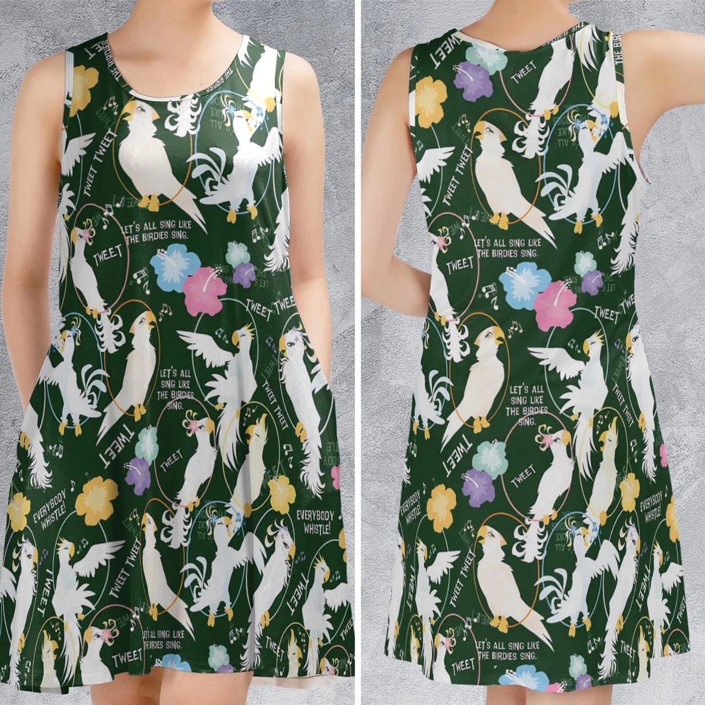 Casual Sleeveless Dress - 4Y5U356X