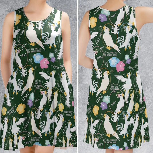 Casual Sleeveless Dress - 4Y5U356X