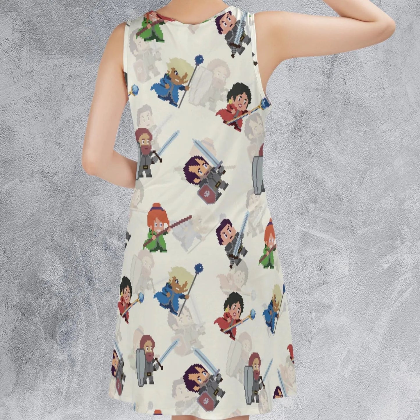 Casual Sleeveless Dress - PCAKDHQR