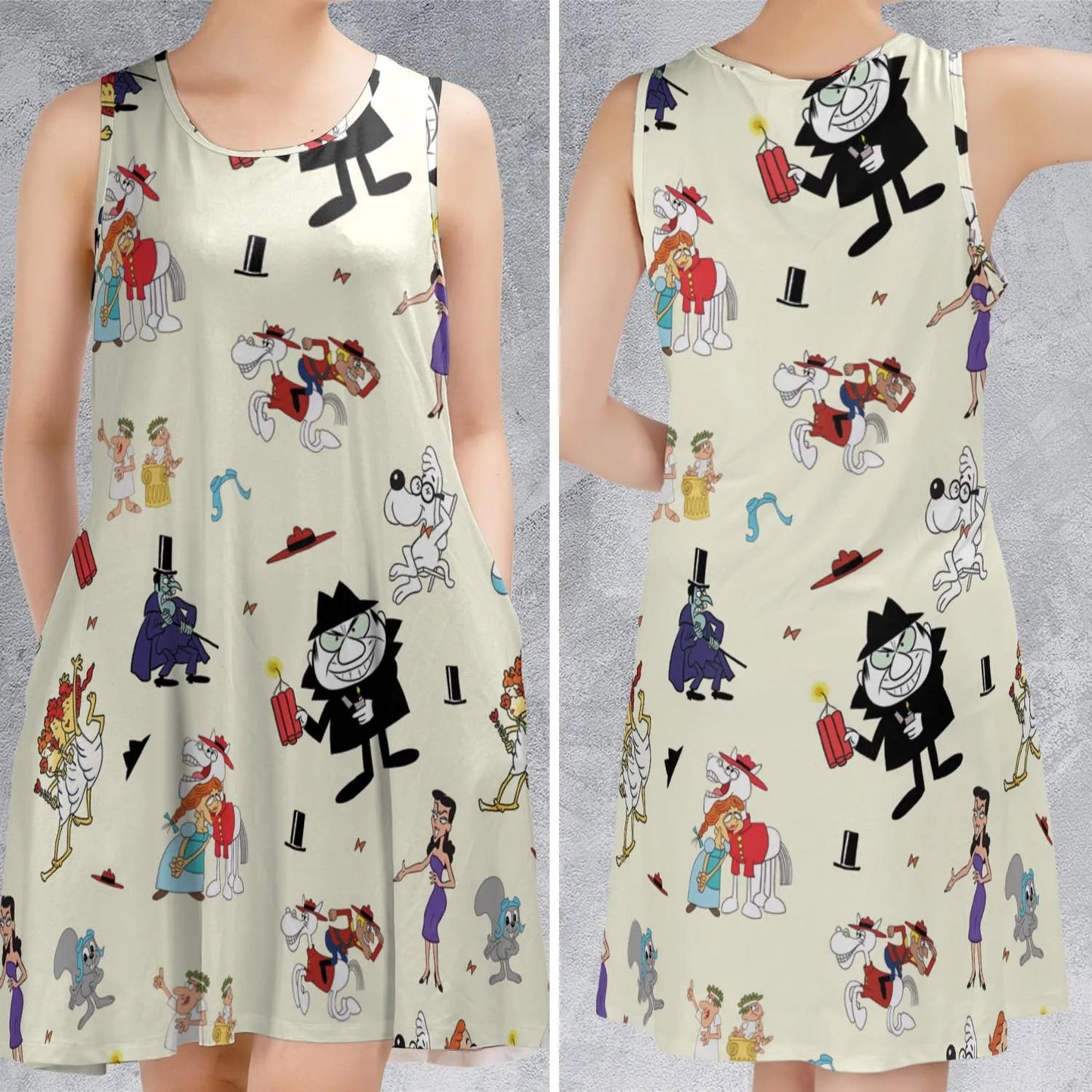 Casual Sleeveless Dress - AFVNRUGL