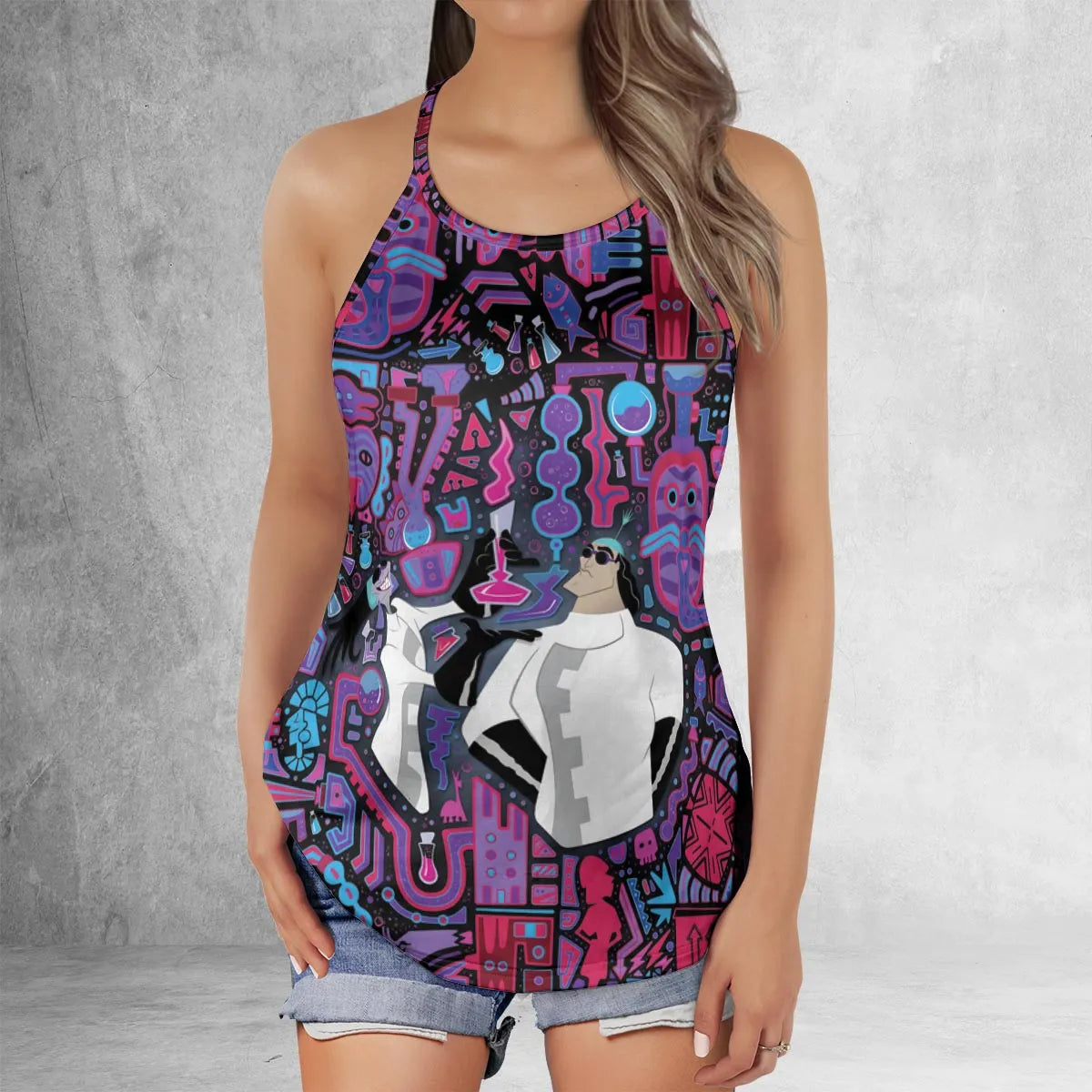 Lattice Back Tank Top - U5RGTNNJ