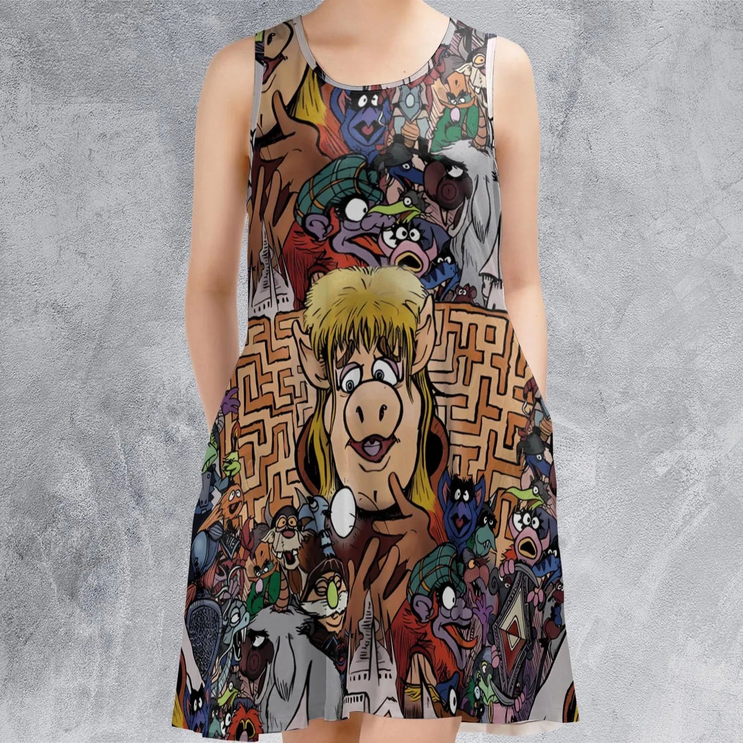 Casual Sleeveless Dress - UDCKF3SX