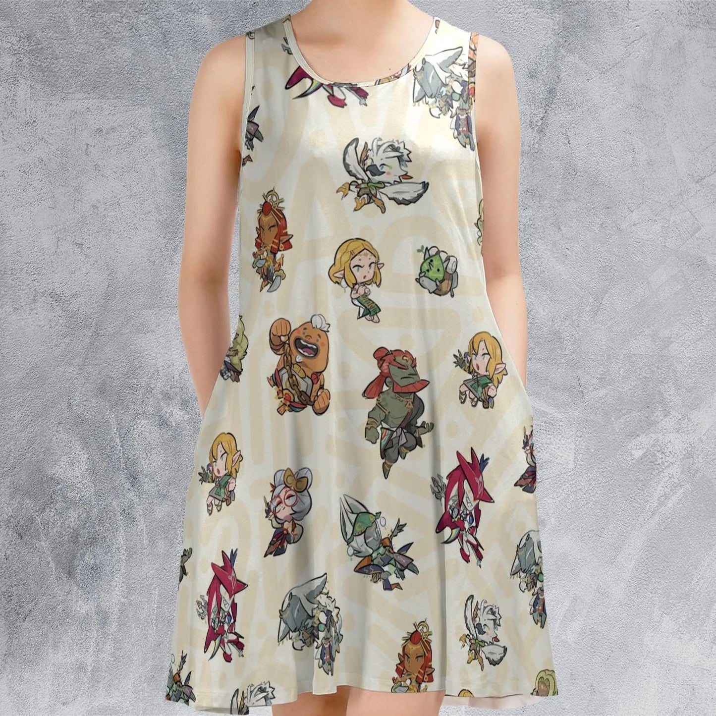 Casual Sleeveless Dress - 53NHG41Y