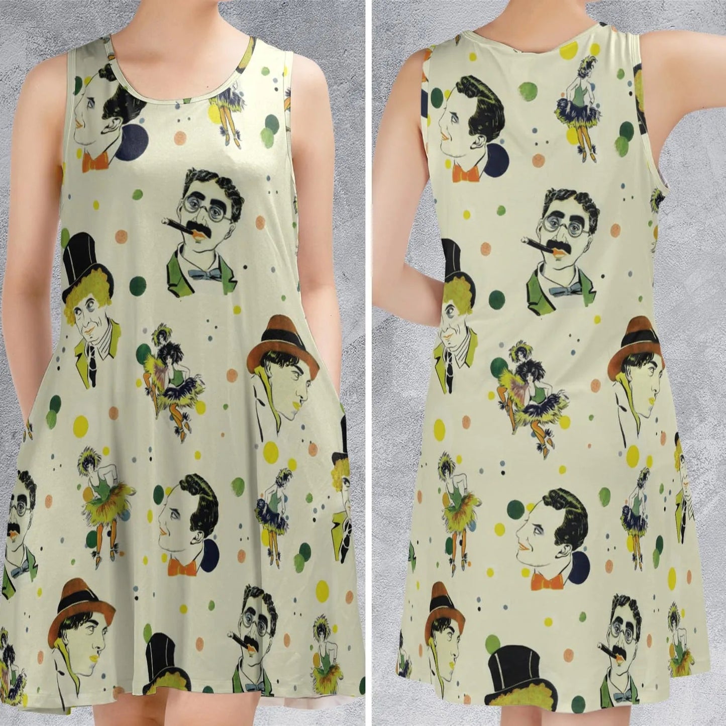 Casual Sleeveless Dress - UMVTLHNP
