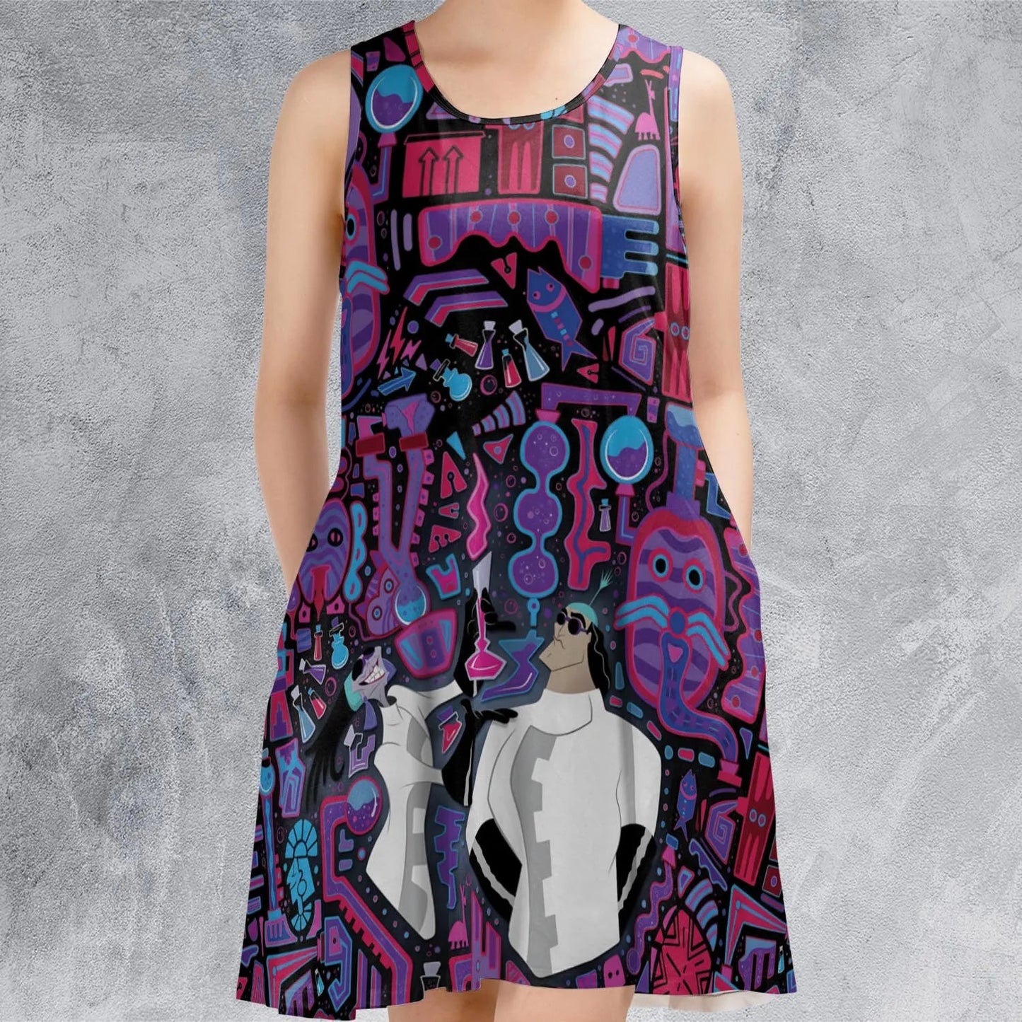 Casual Sleeveless Dress - A6CV5N84