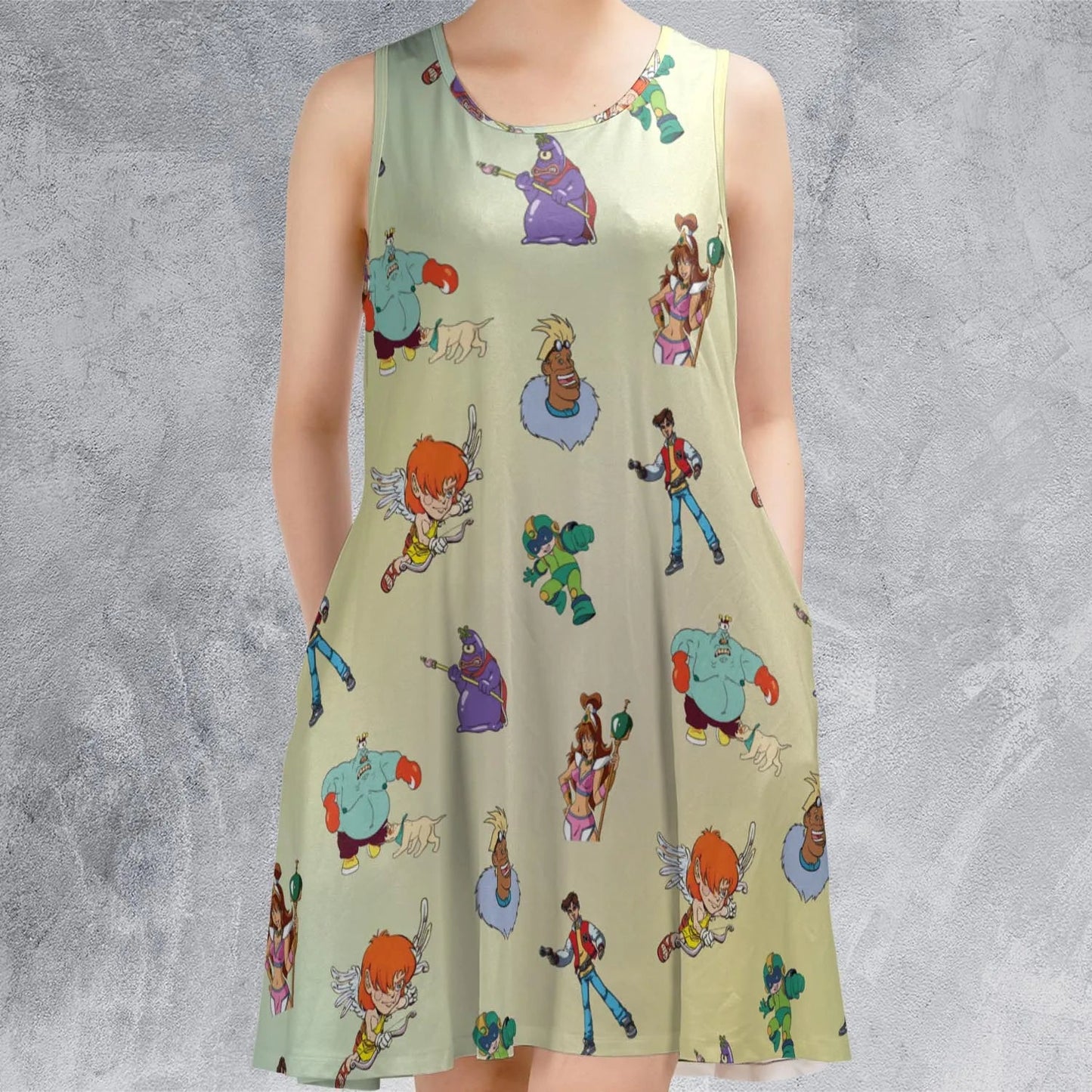 Casual Sleeveless Dress - LUUNJGVT