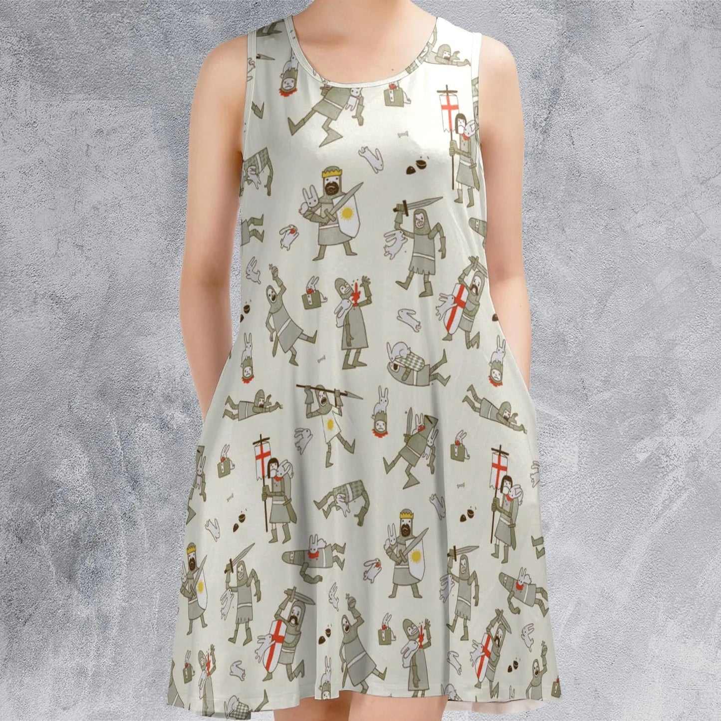 Casual Sleeveless Dress - 8URNA79V